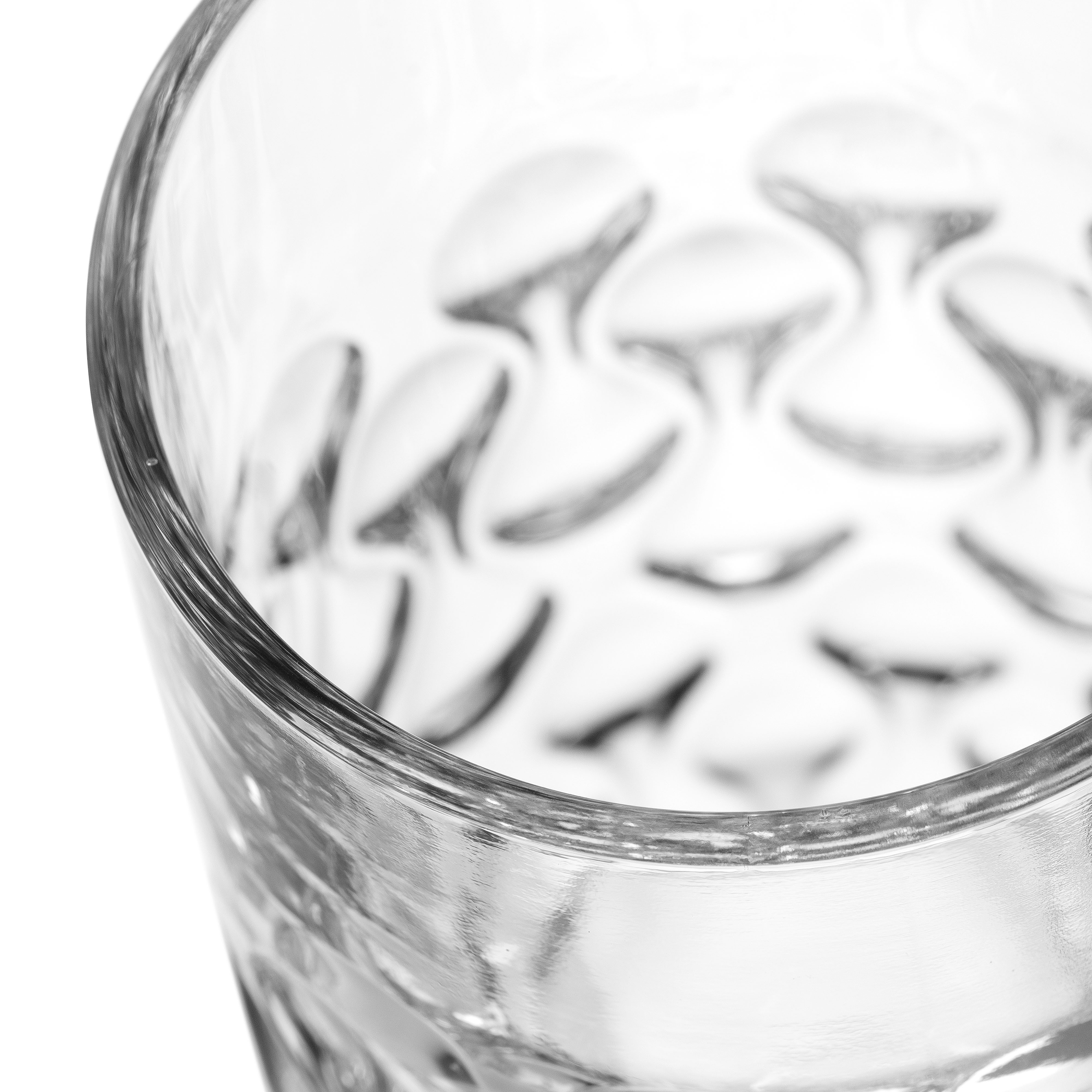 LEONARDO Latte macchiato glas GOCCE, 380 ml, 6-stuks set (set)