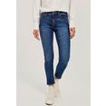 opus skinny fit jeans elma in 7-8 lengte blauw