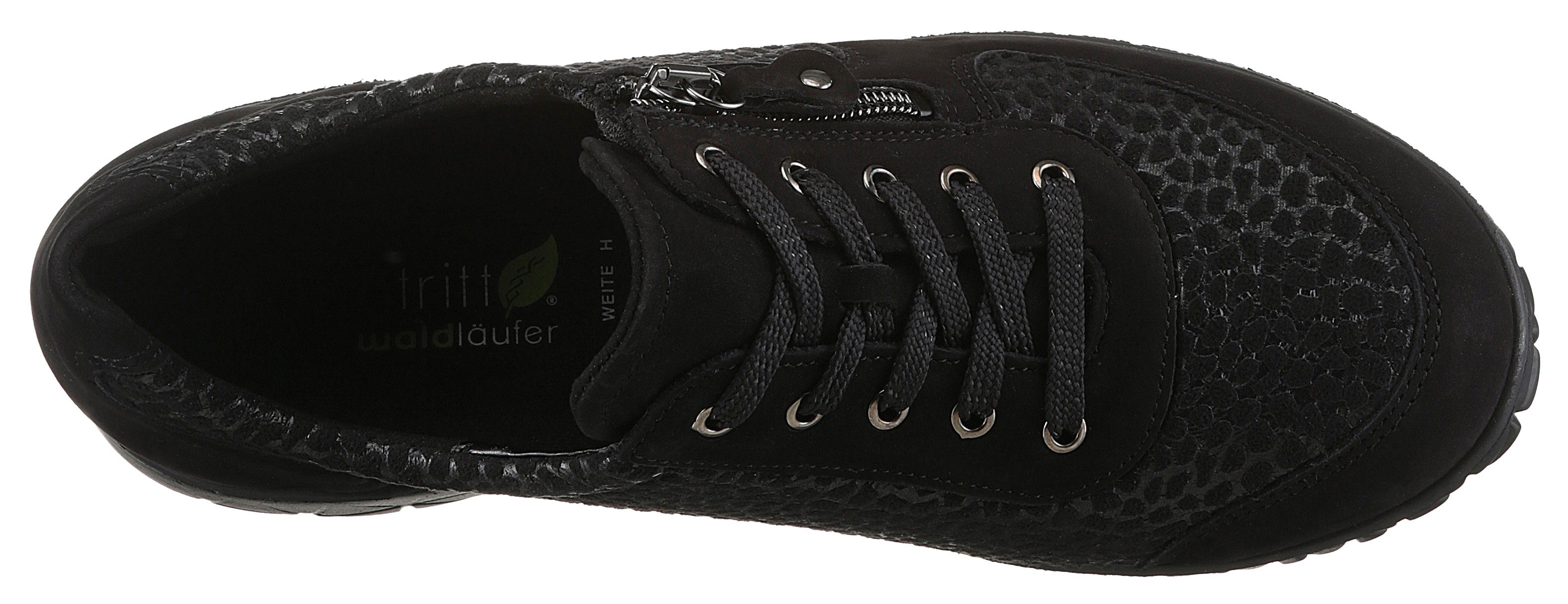 Waldläufer Veterschoenen HAVY-SOFT vrijetijdsschoen, lage schoen, comfortschoen met rits, h-wijdte