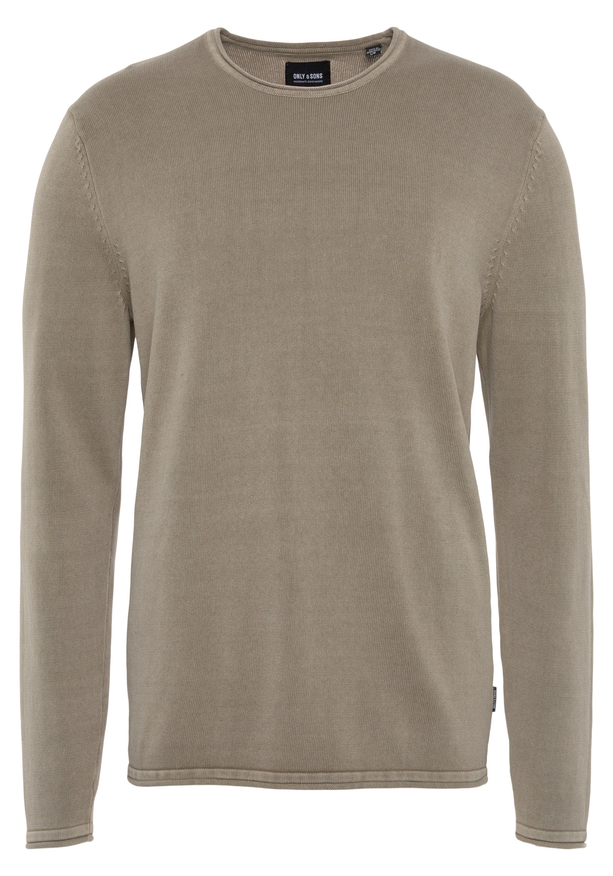 ONLY & SONS Trui met ronde hals OS WASH CREW KNIT CS