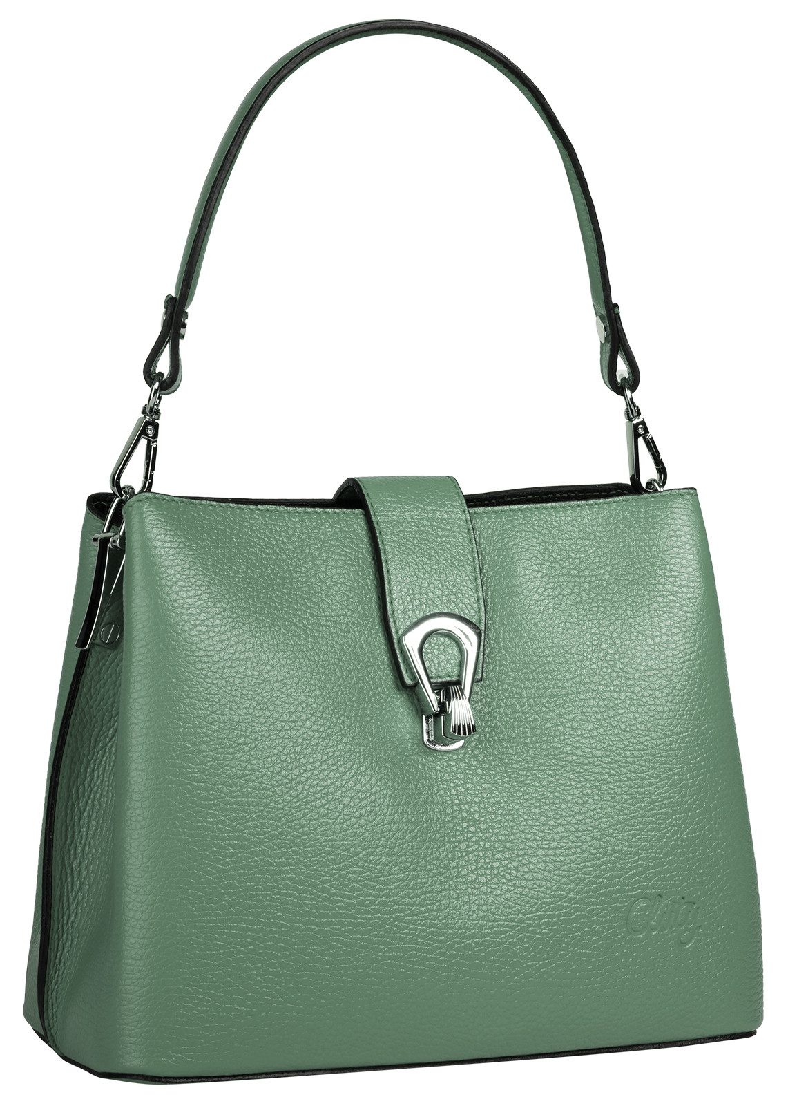 Cluty Schoudertas echt leer, made in italy