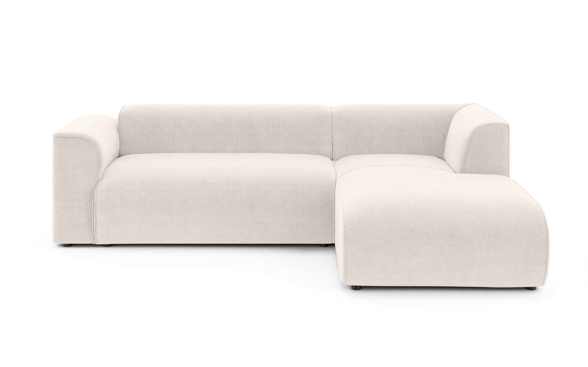 INOSIGN Hoekbank MERID L-vorm (257 cm), tijdloos & stijlvol ontwerp Uitgebreid gepolsterd, in cord, chenille en structuur
