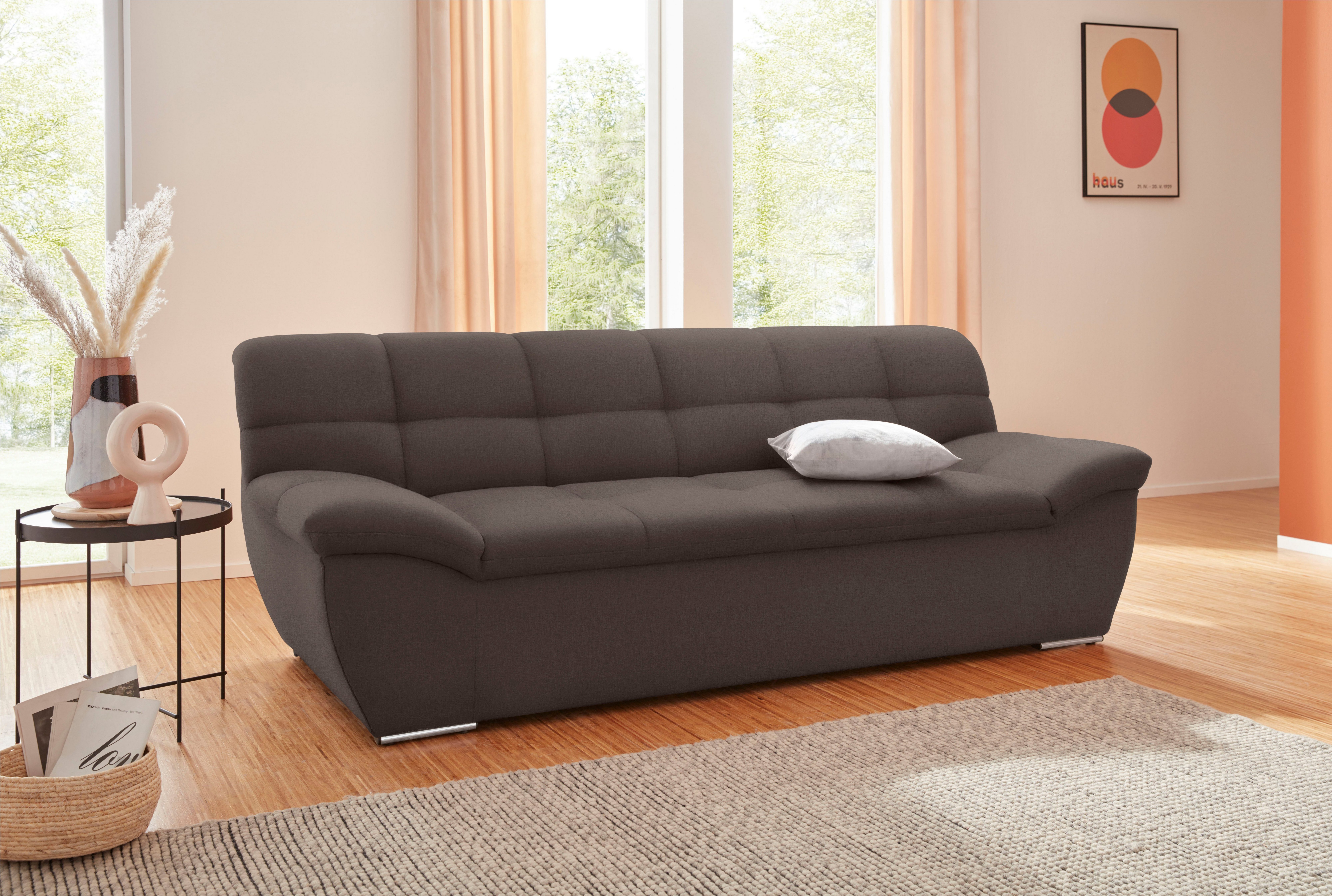 DOMO collection 2-zitsbank Lagoa, moderne Sitzheftung, bequem und komfortabel vrij plaatsbaar, in grote kleurkeuze