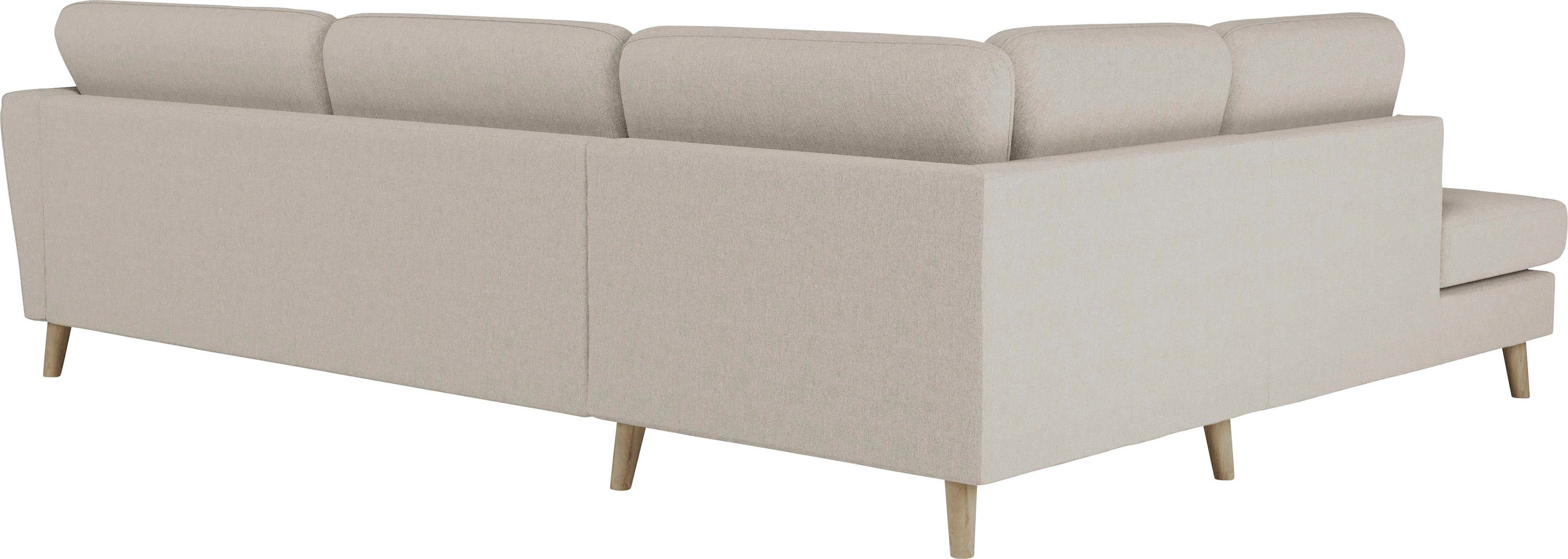 Home affaire Hoekbank MARSEILLE 278/202 cm, L-vorm, ottoman rechts/links, verschillende bekledingen