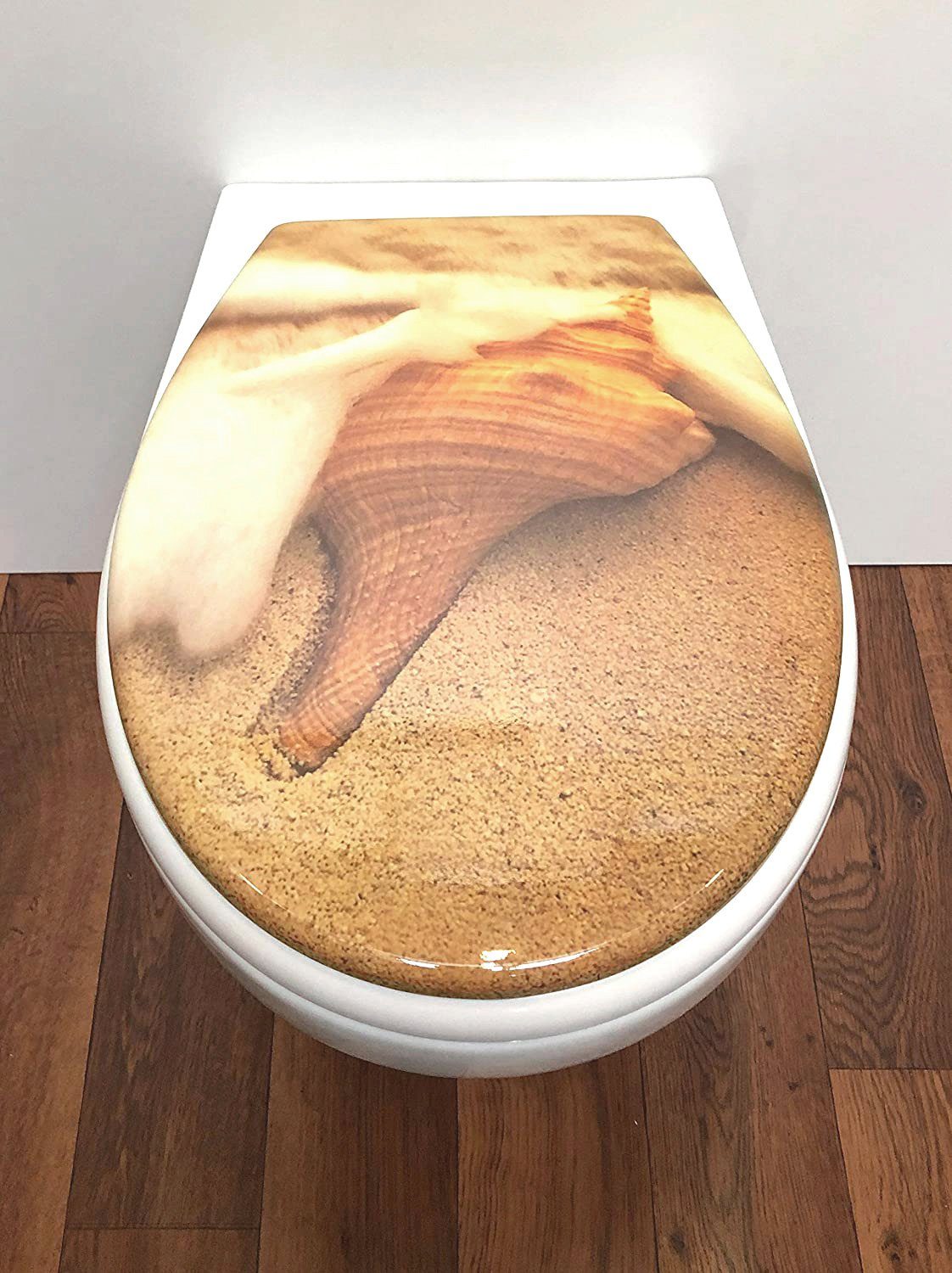 ADOB Toiletzitting Strand Soft-closemechanisme, voor het schoonmaken afneembaar