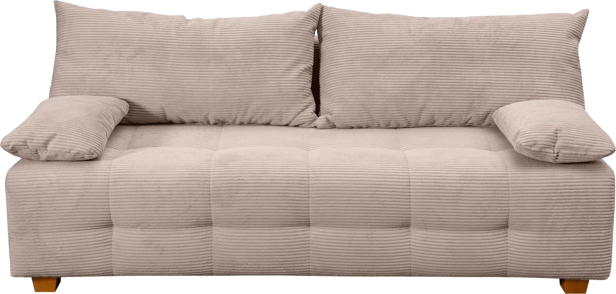 COLLECTION AB Slaapbank Bella Slaapbank, bedlade, bonellvering, rugkussen, armleuningkussen