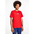 tommy jeans t-shirt tjm entry print tee rood