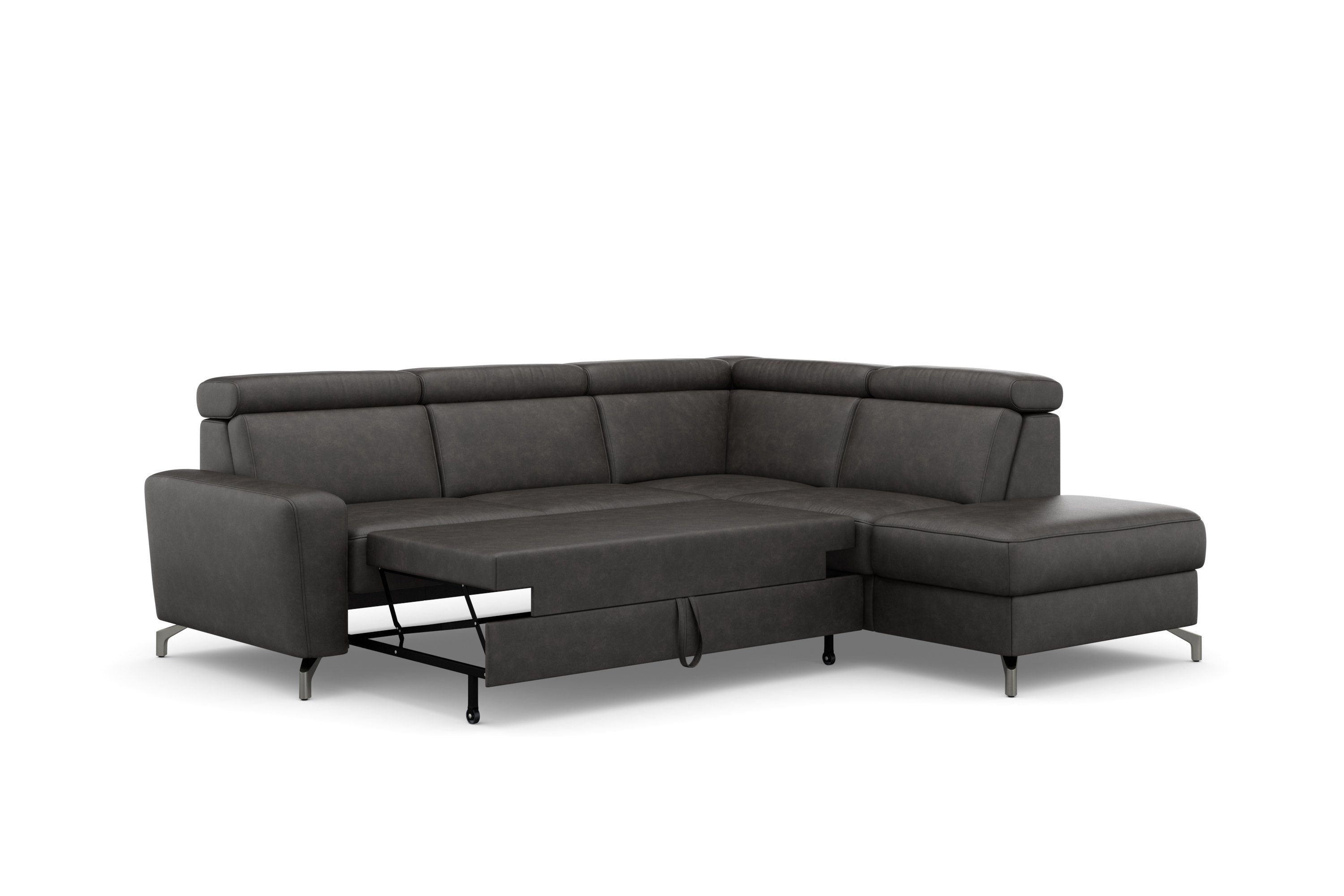 sit&more Hoekbank Scarlett L-vorm met verstelbare hoofdsteun, naar keuze met slaapfunctie, bedkist
