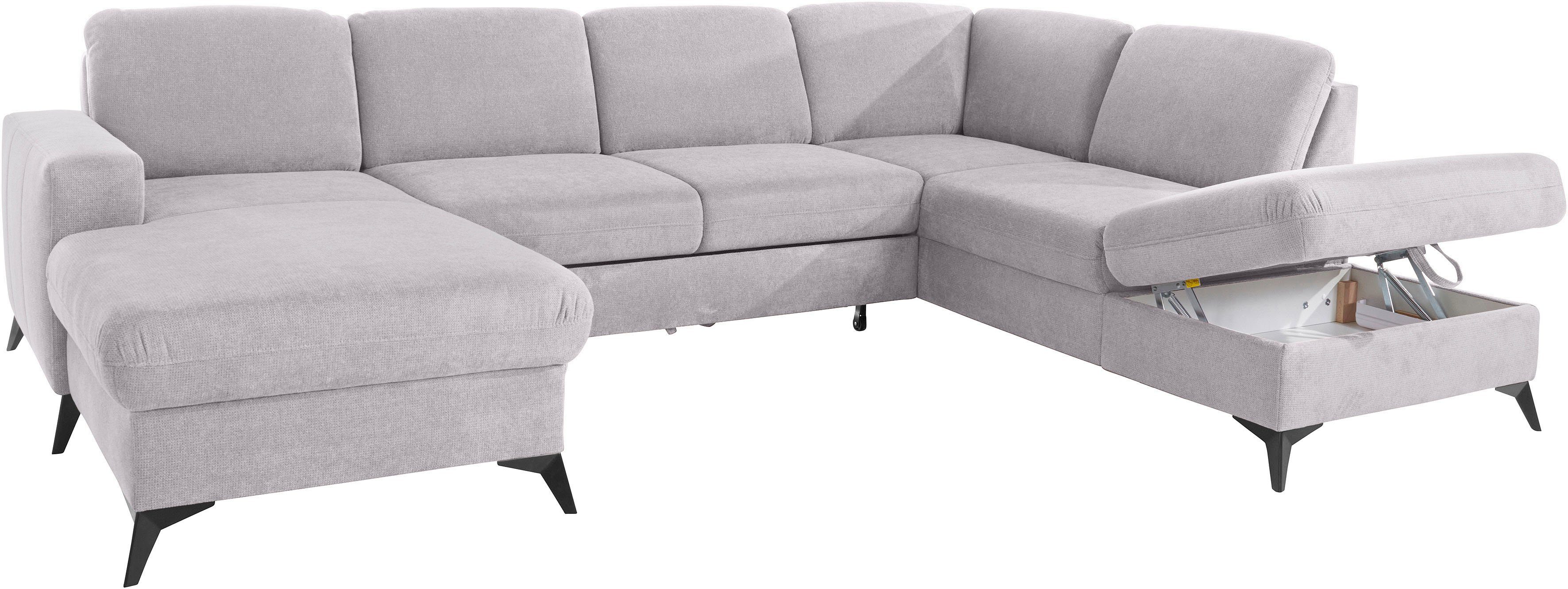 Places of Style Zithoek Lolland U-vorm Naar keuze met slaapfunctie en bergruimte, ook met afwasbare bekleding