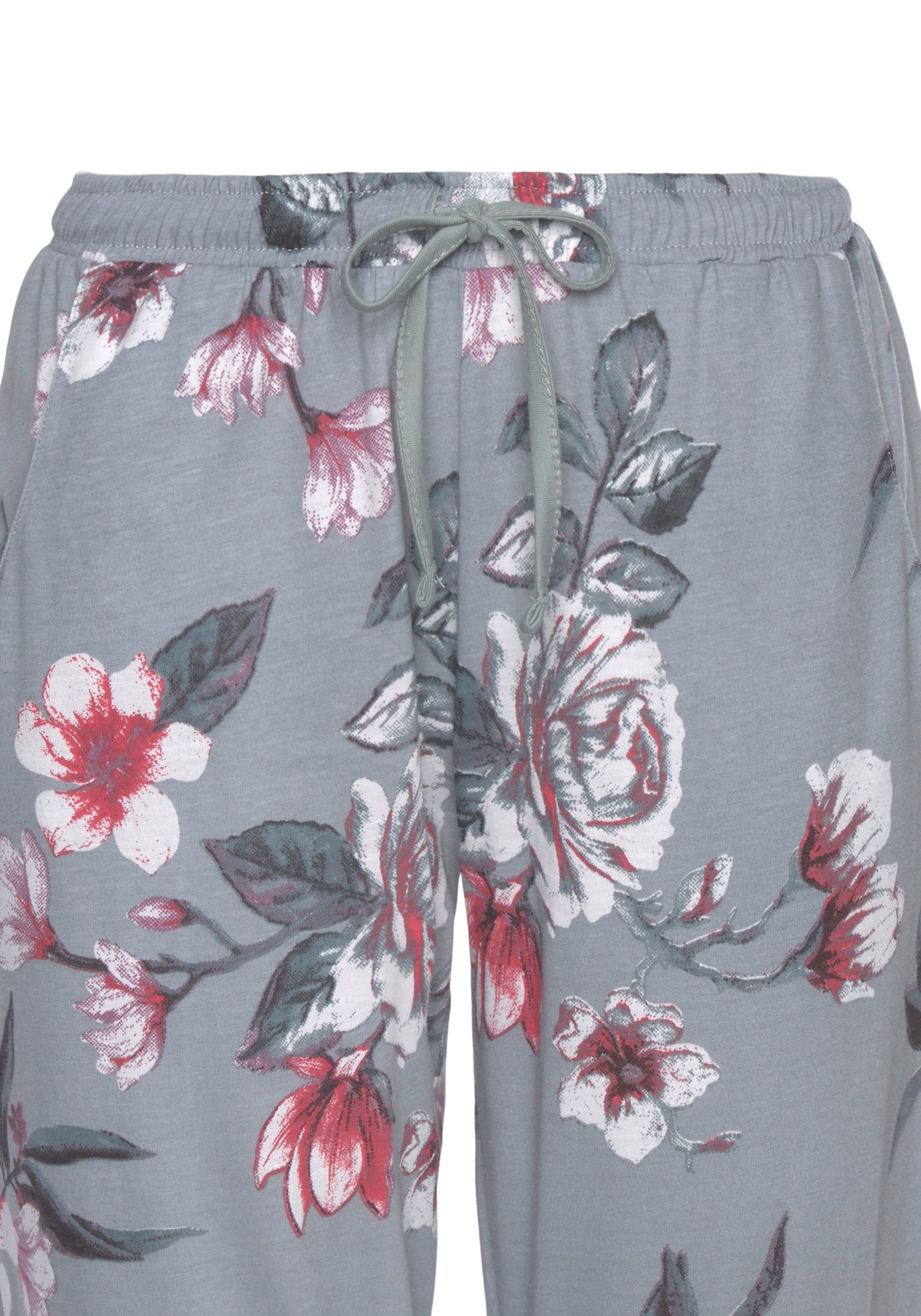 Vivance Dreams Pyjama met bloemenprint (2-delig, 1 stuk)