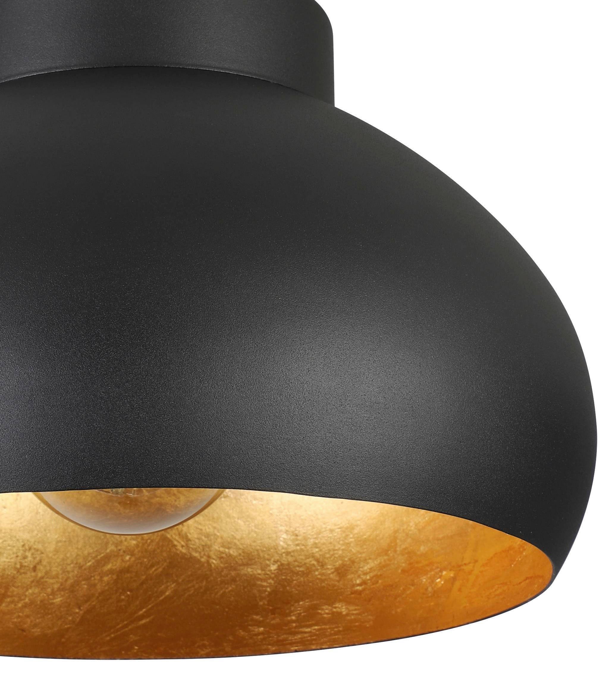 EGLO Plafondlamp MOGANO 2 Plafondlamp, van metaal in zwart en goud, E27, dimbaar, Ø 28 cm (1 stuk)