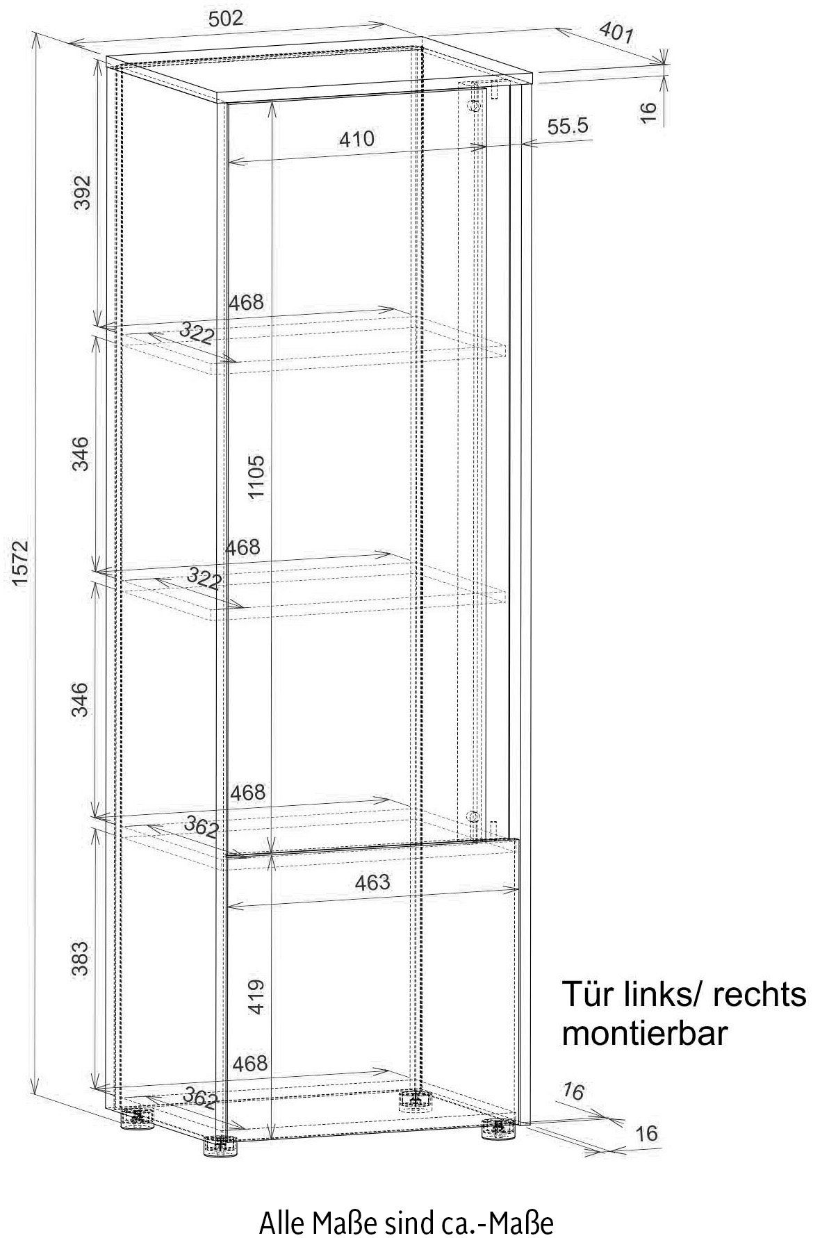 INOSIGN Archiefkast City/Giron Kast tijdloos modern, gezellig thuiskantoor, breedte 50 cm