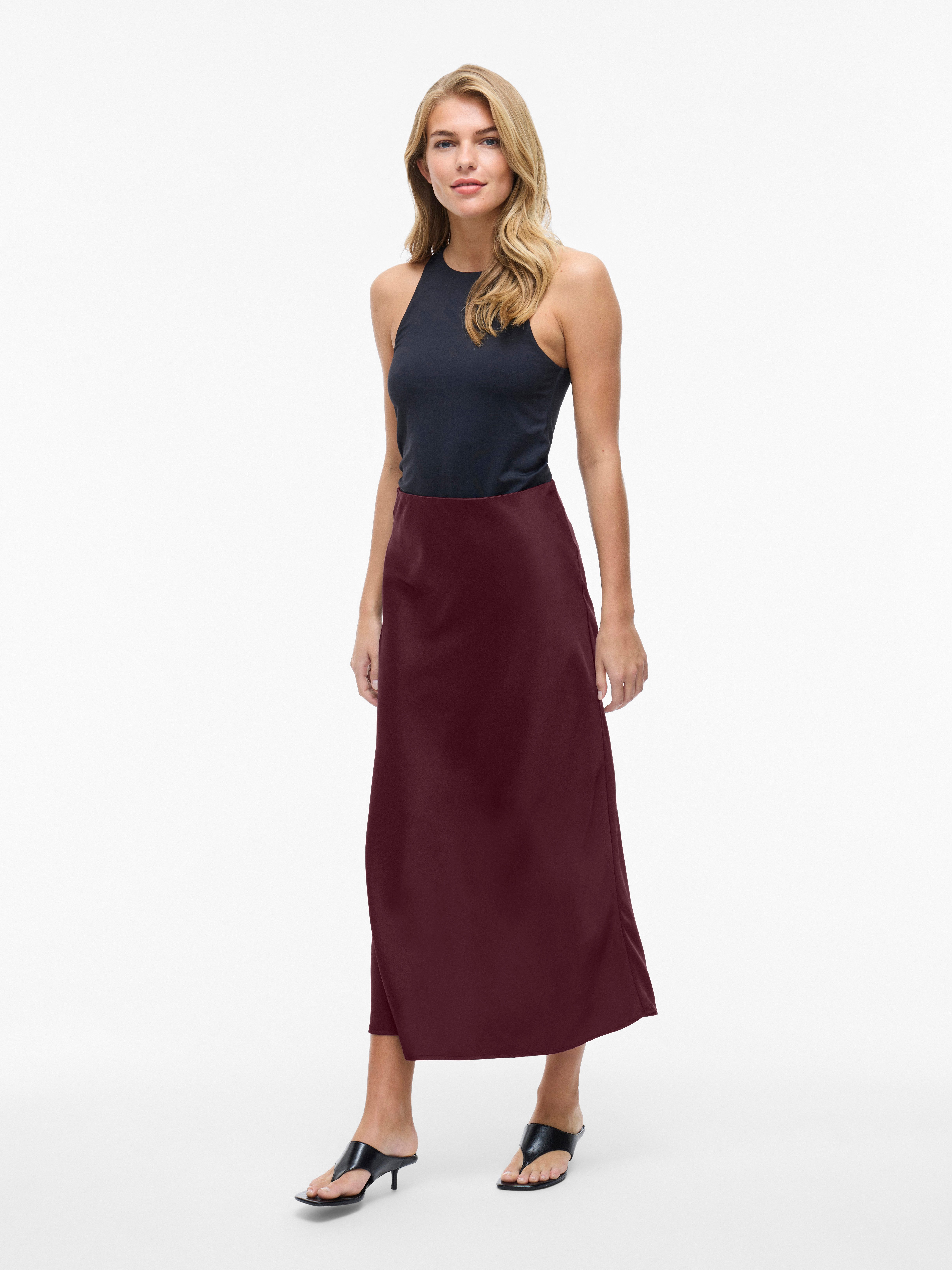 Vila Maxirok VIELLETTE HW LONG SKIRT - NOOS