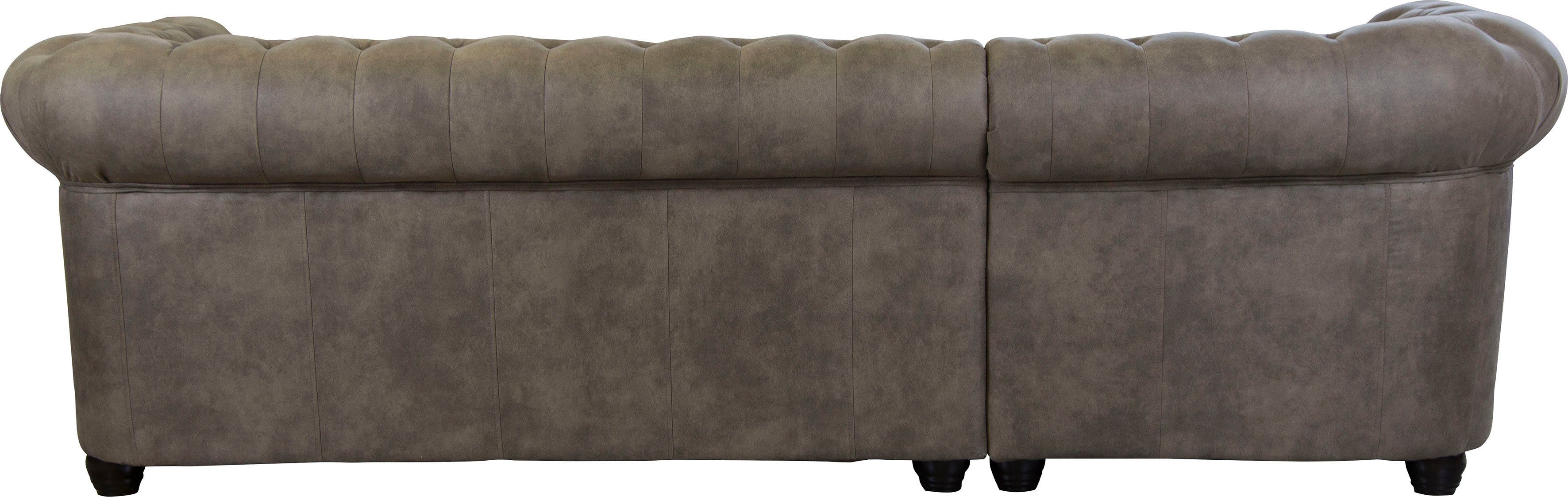 Home affaire Chesterfield-bank Rysum L-vorm Chesterfield-look, gelijkbenig