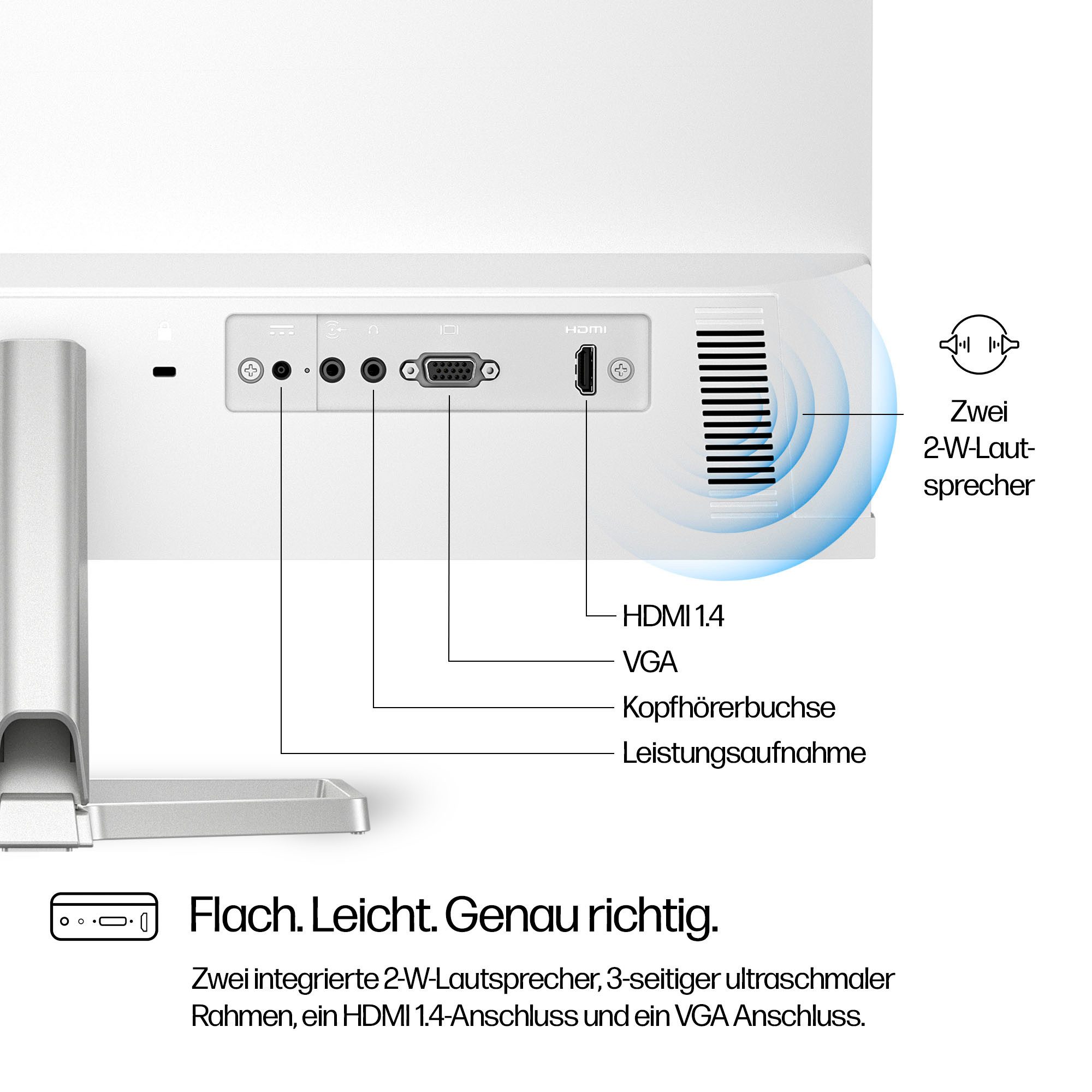 HP Ledscherm 524sa (HSD-0174-K), 61 cm / 24", Full HD