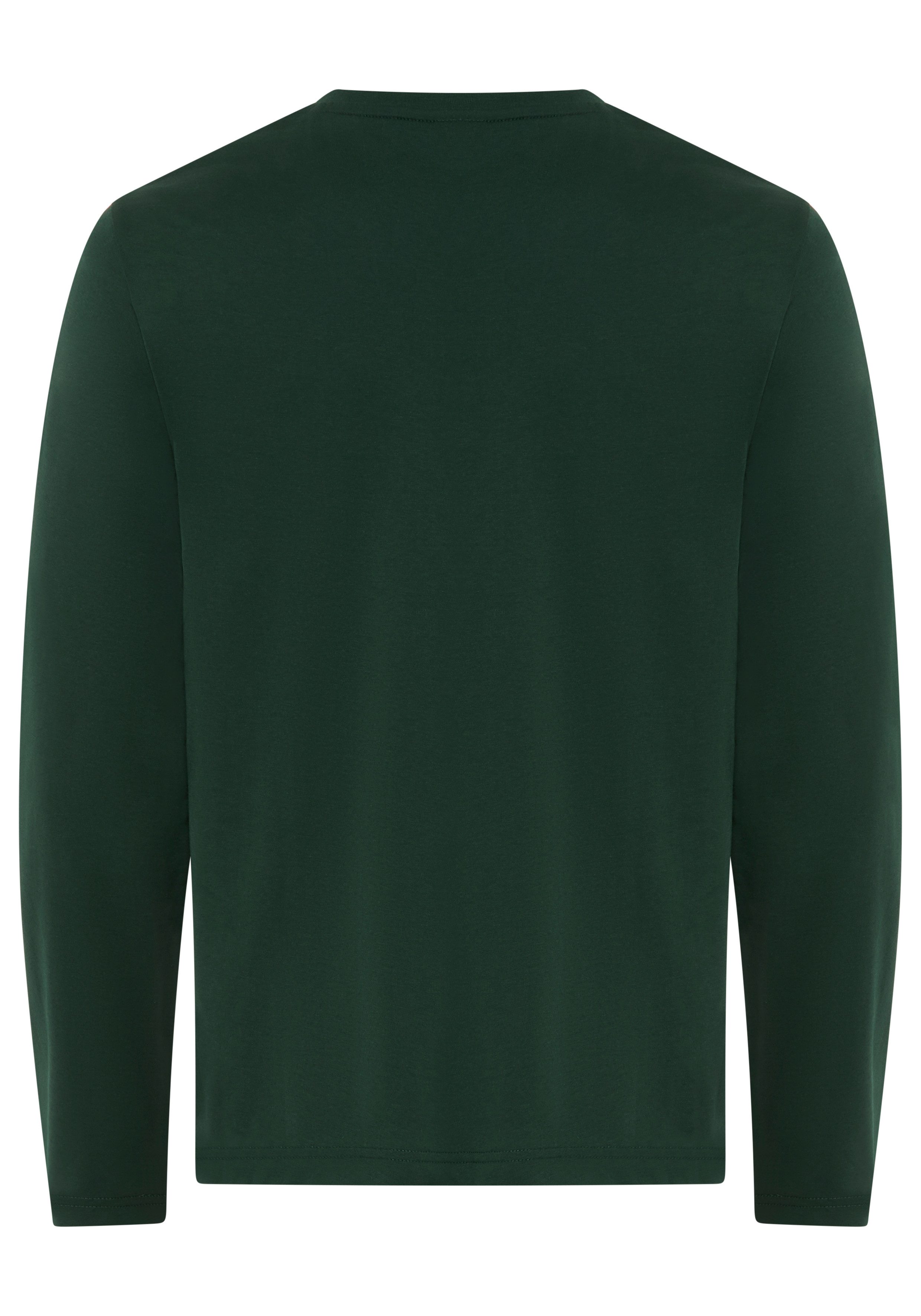 Gant Shirt met lange mouwen REG SHIELD LS T-SHIRT met logoborduursel op borsthoogte