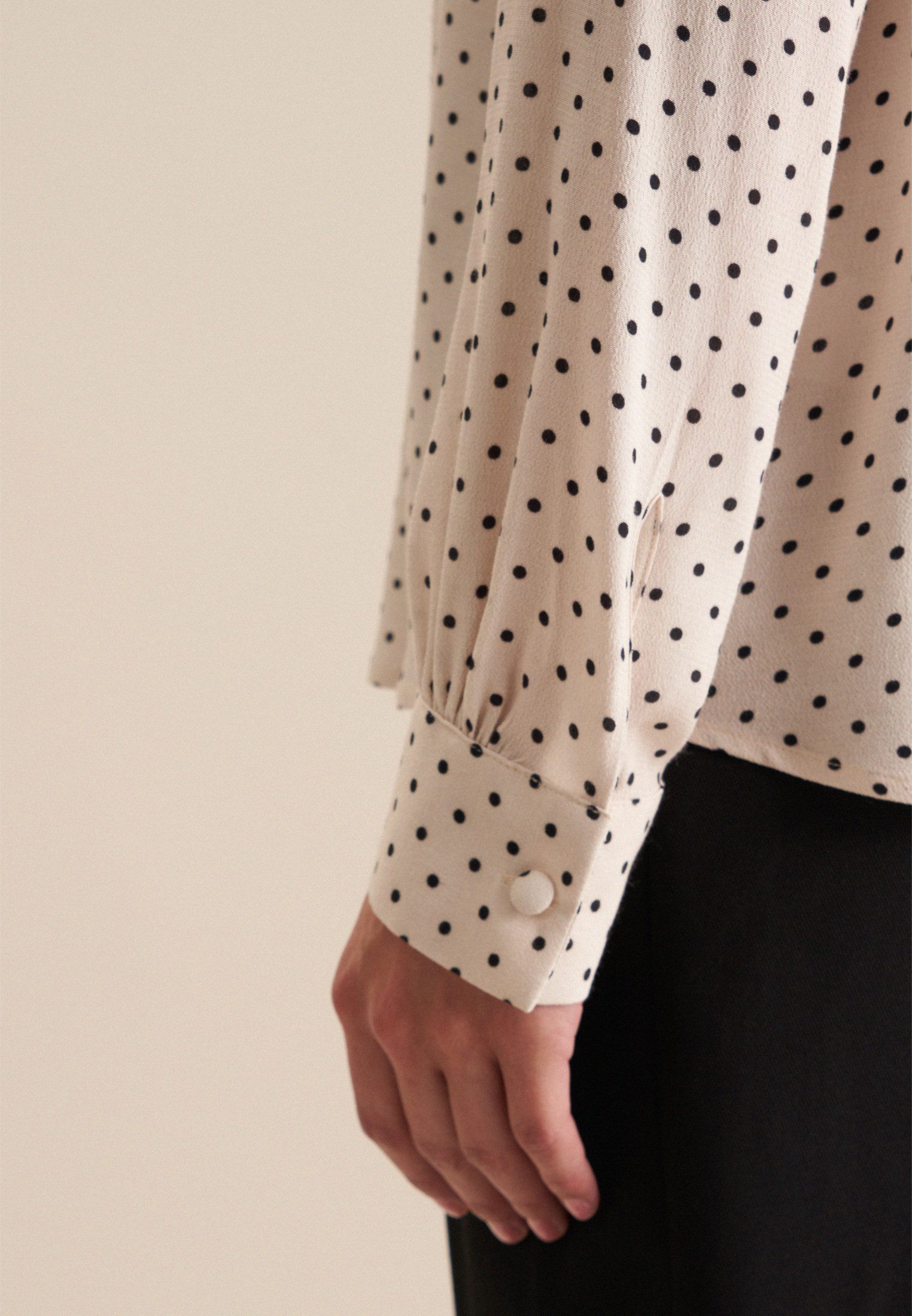 seidensticker Blouse met kraagstrik