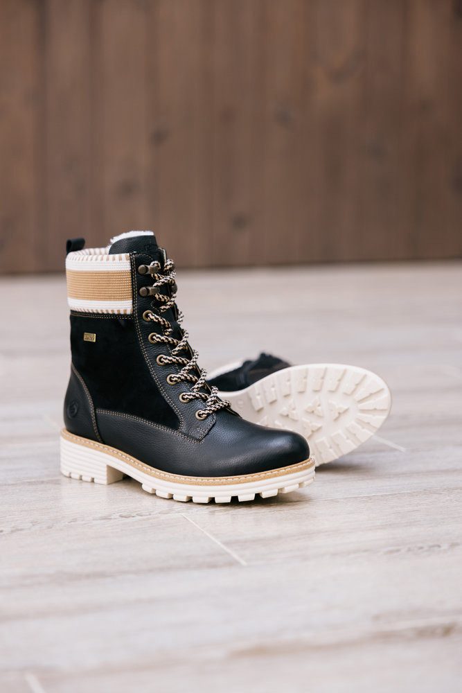 Remonte Winterlaarzen Elisabeth Hurley-Collection , veterschoenen, veterschoenen met waterafstotende tex-membraan