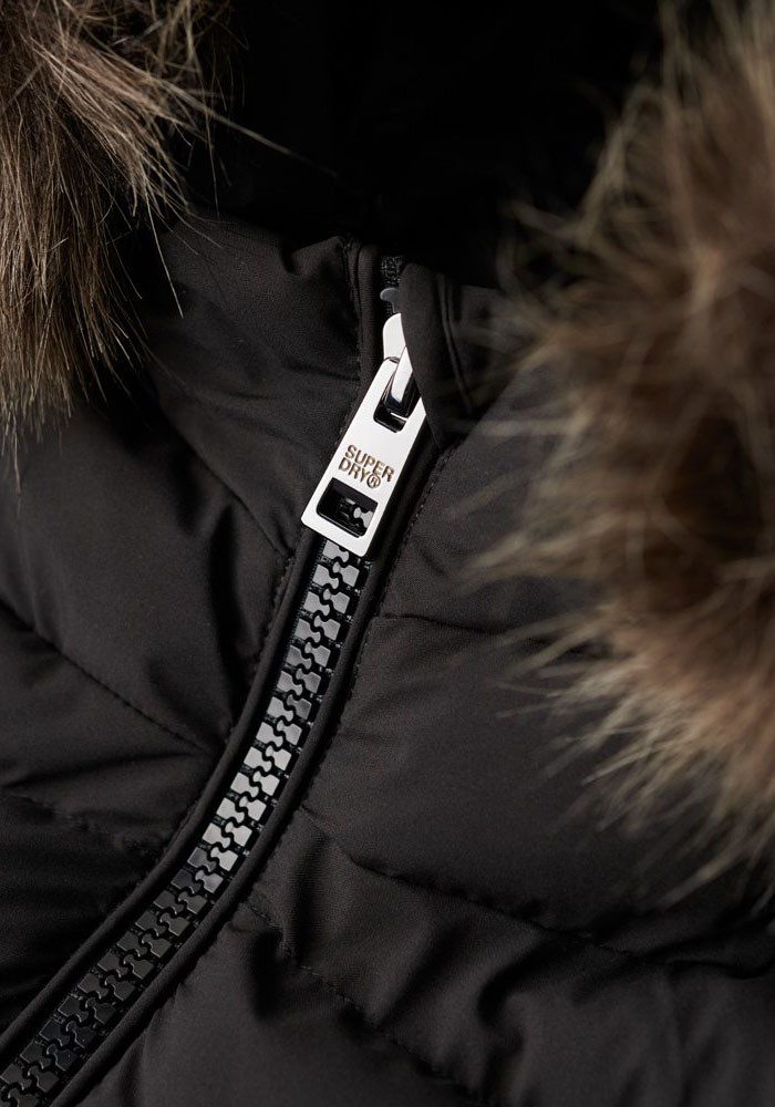 Superdry Gewatteerde jas FUJI NEPPEL HOOD MID LENGTH