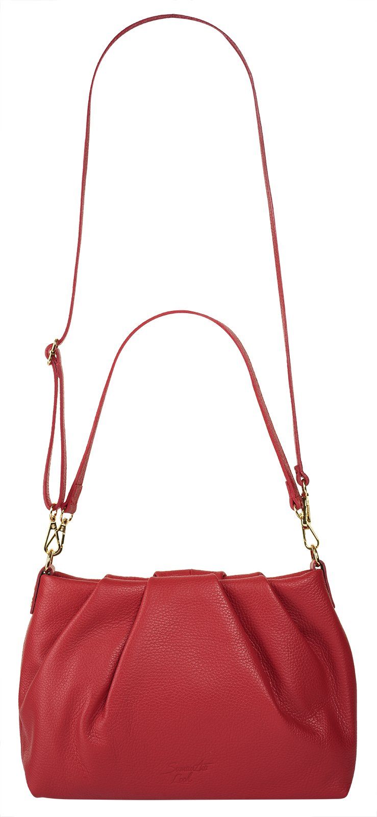 Samantha Look Schoudertas echt leer, made in italy