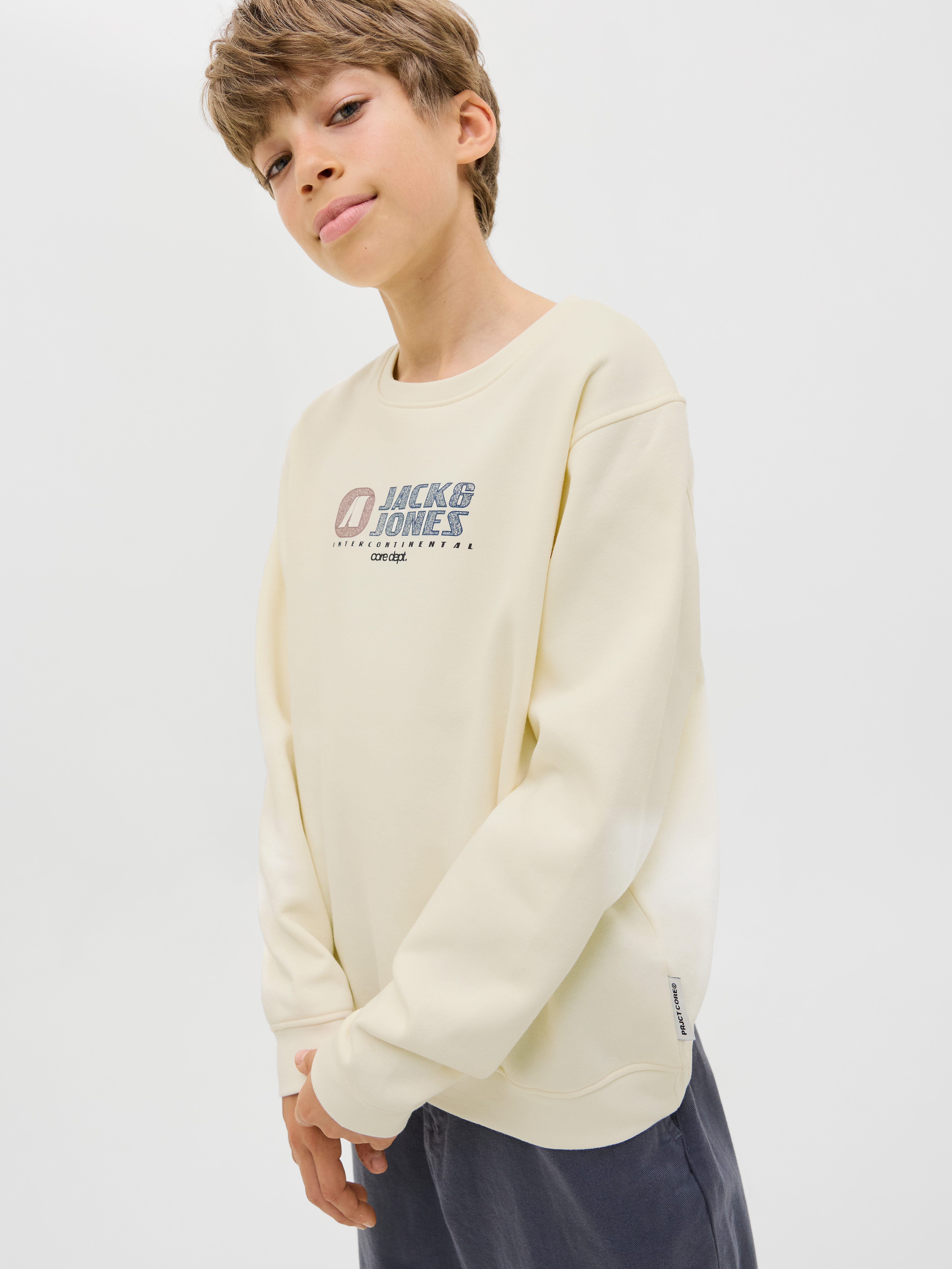 Jack & Jones Junior Sweatshirt JCOTIER PRINT SWEAT CREW NECK SN JNR