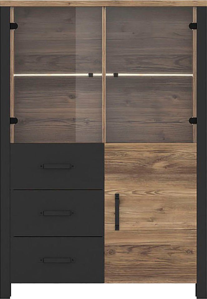 Home affaire Vitrinekast Olin Hoogte 146 cm