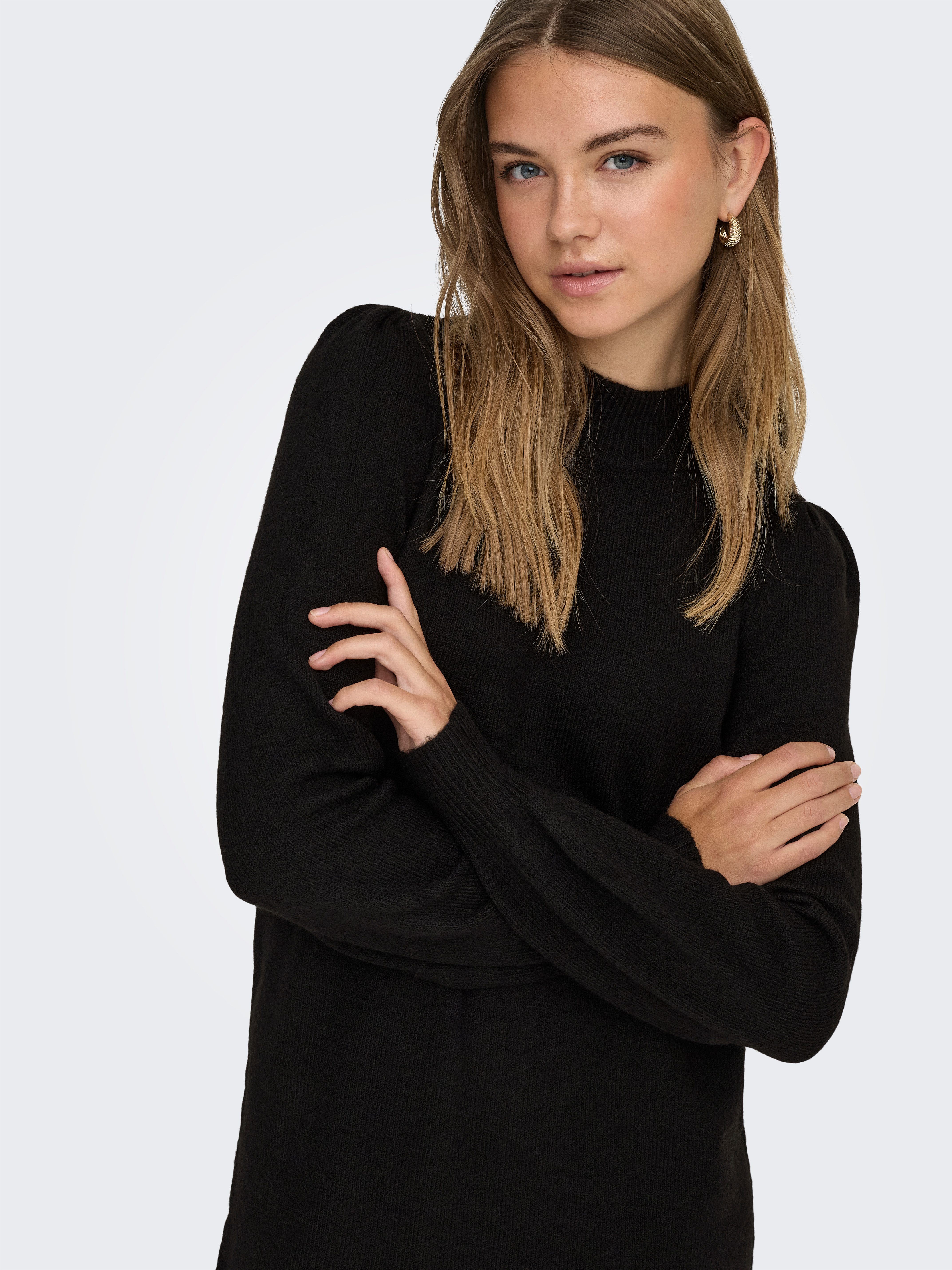 JDY Gebreide jurk JDYRUE LIFE L/S HIGH NECK DRESS KNT NOOS