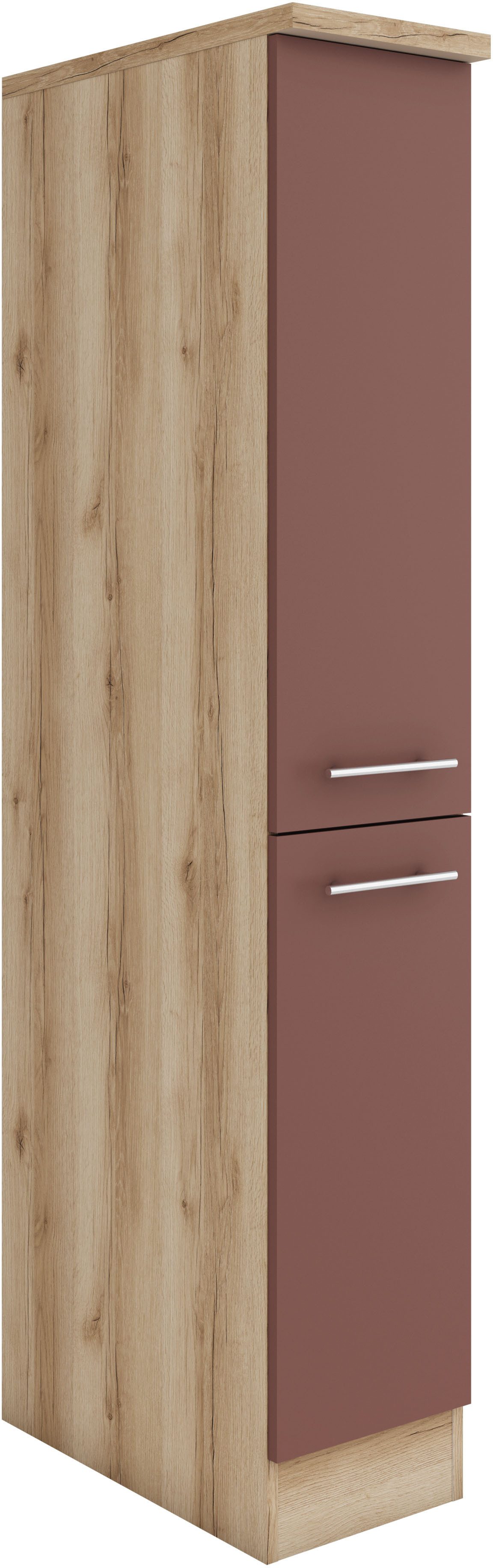 OPTIFIT Apothekerskast Bella Breedte 30 cm, hoogte 174,4 cm, 2 uittrekken opbergkasten rood