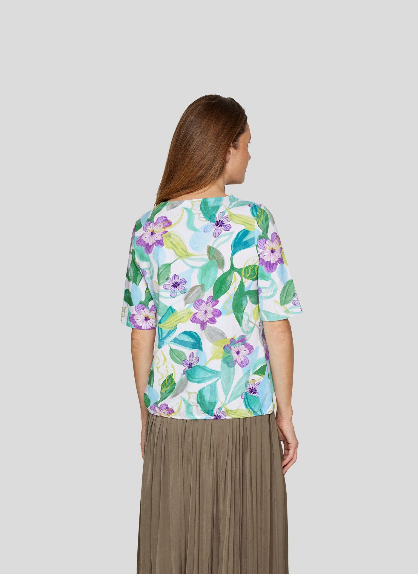 Rabe Shirt met korte mouwen met een bloemmotief
