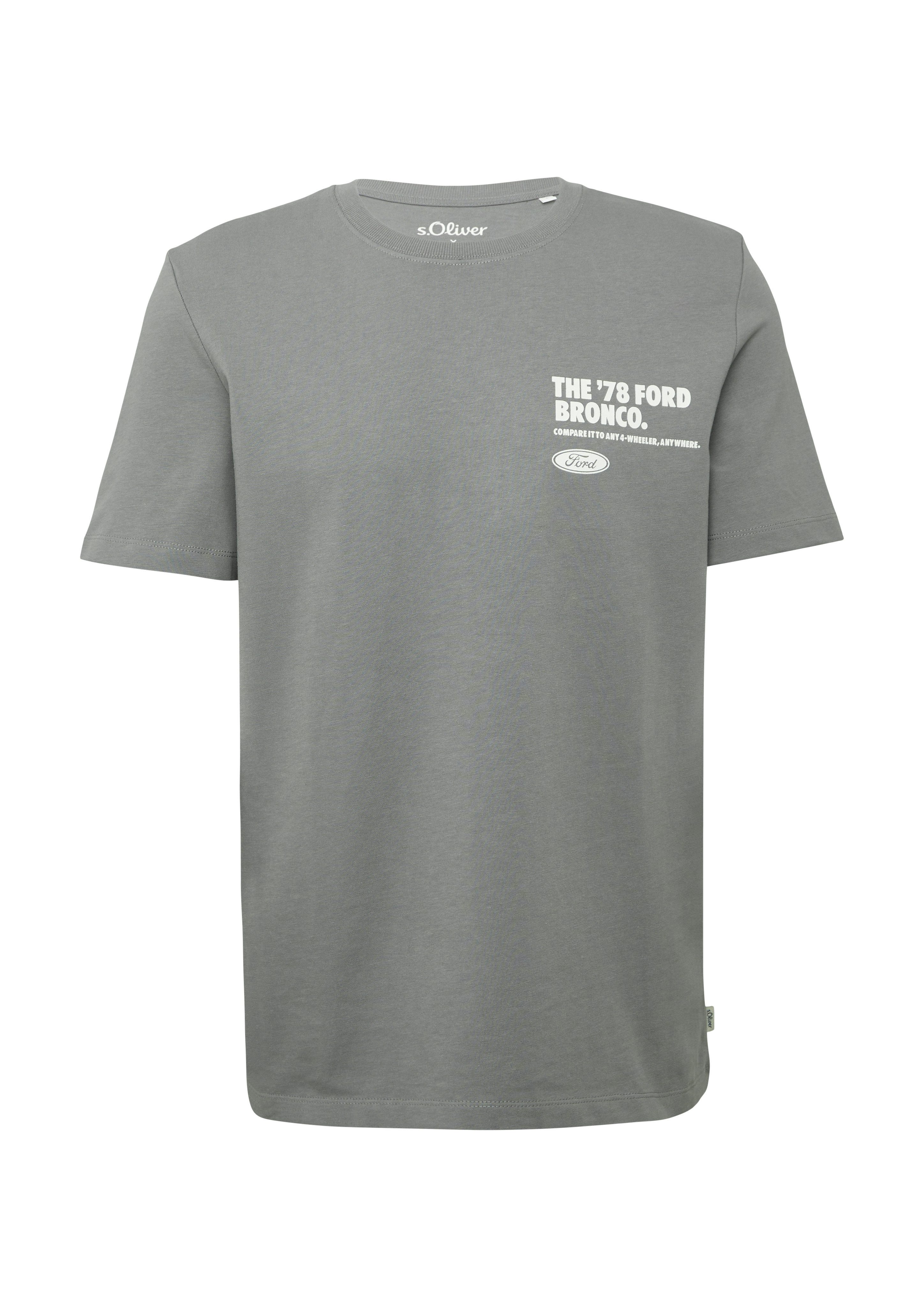 s.Oliver T-shirt met grote print op de rug