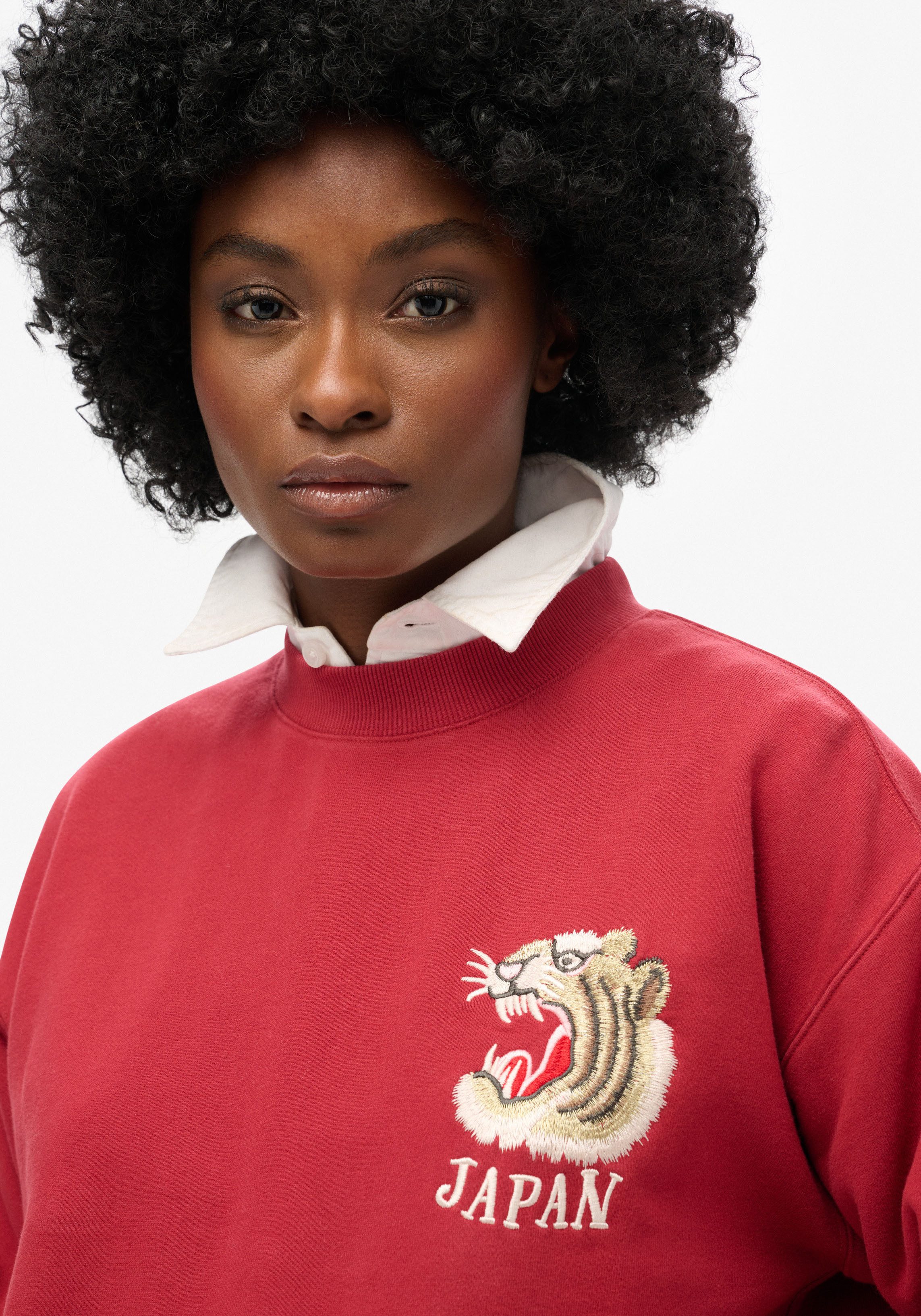 Superdry Sweatshirt SUIKA EMBROIDERED LOOSE SWEAT