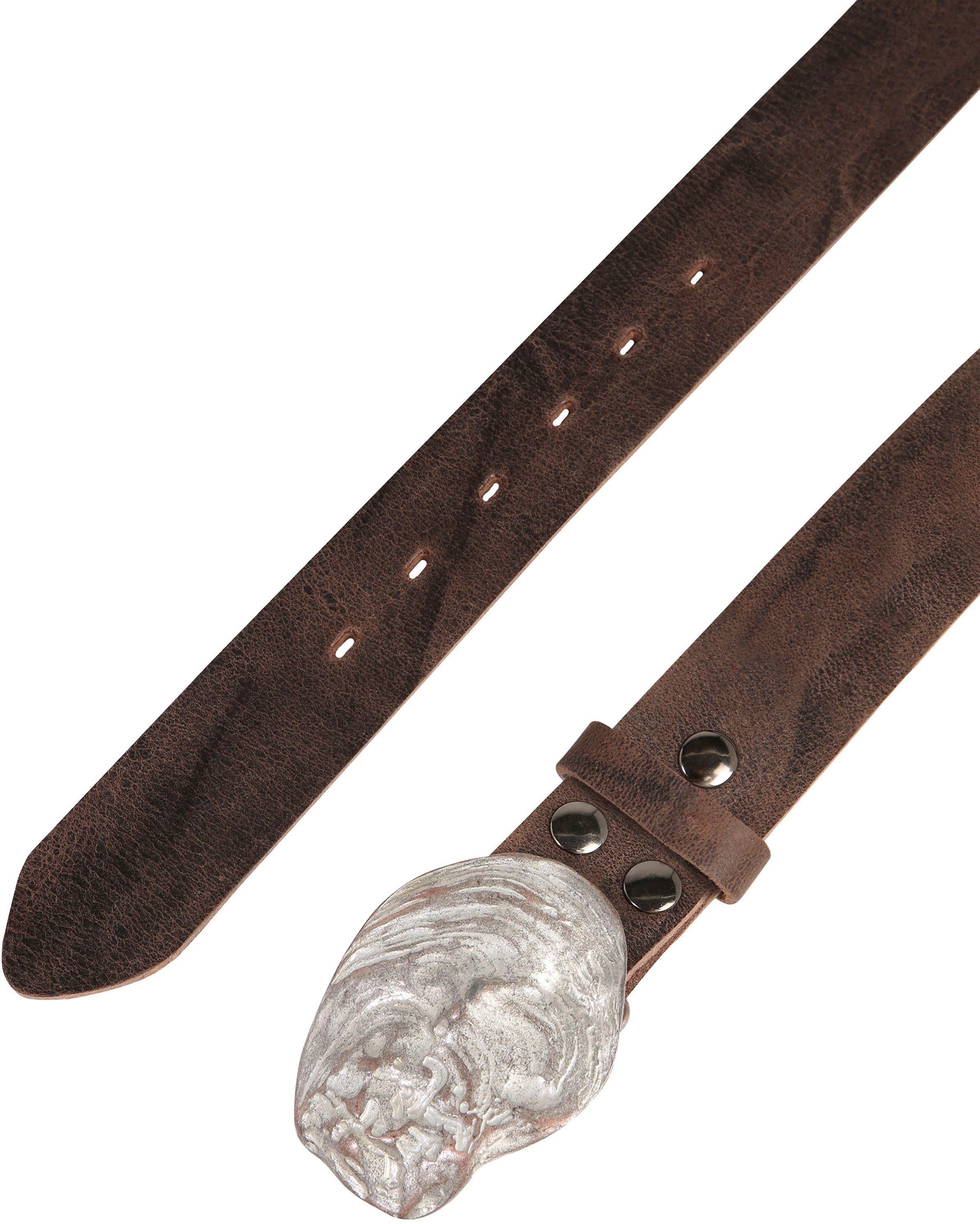 RETTUNGSRING by showroom 019° Leren riem met gesp in rustieke look