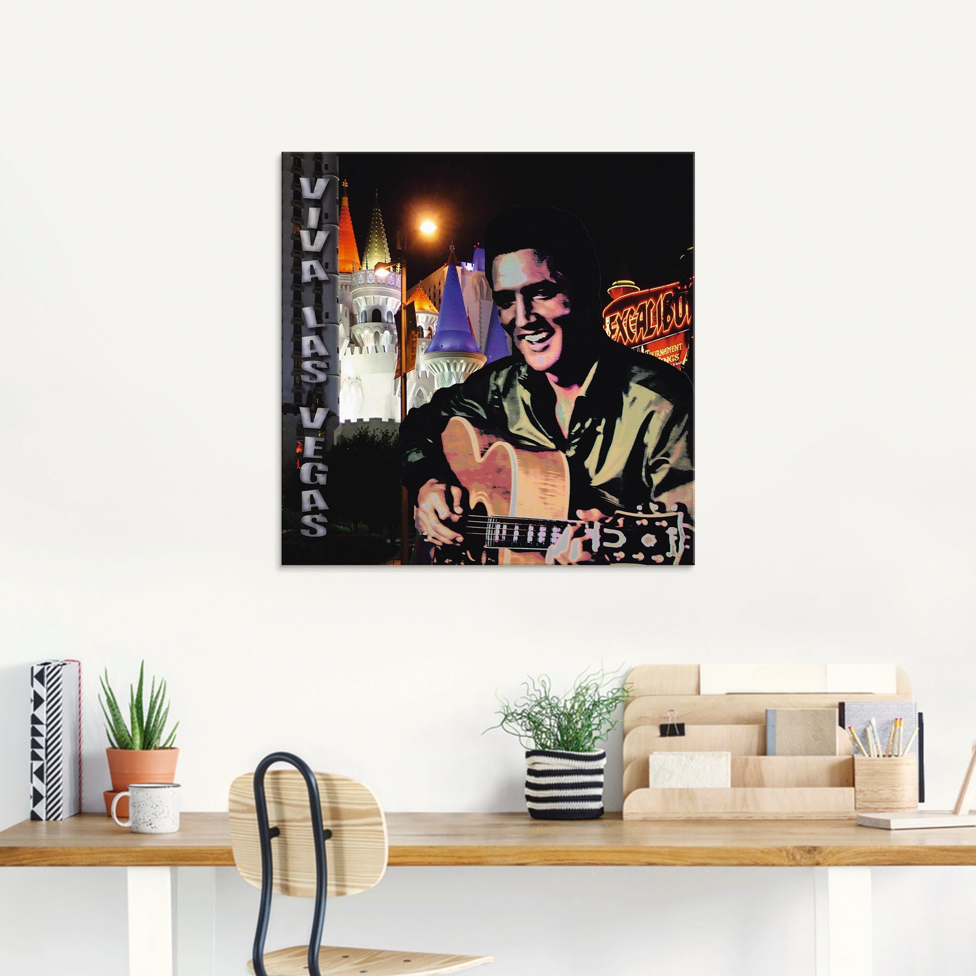 Artland Print op glas Elvis Presley in verschillende maten