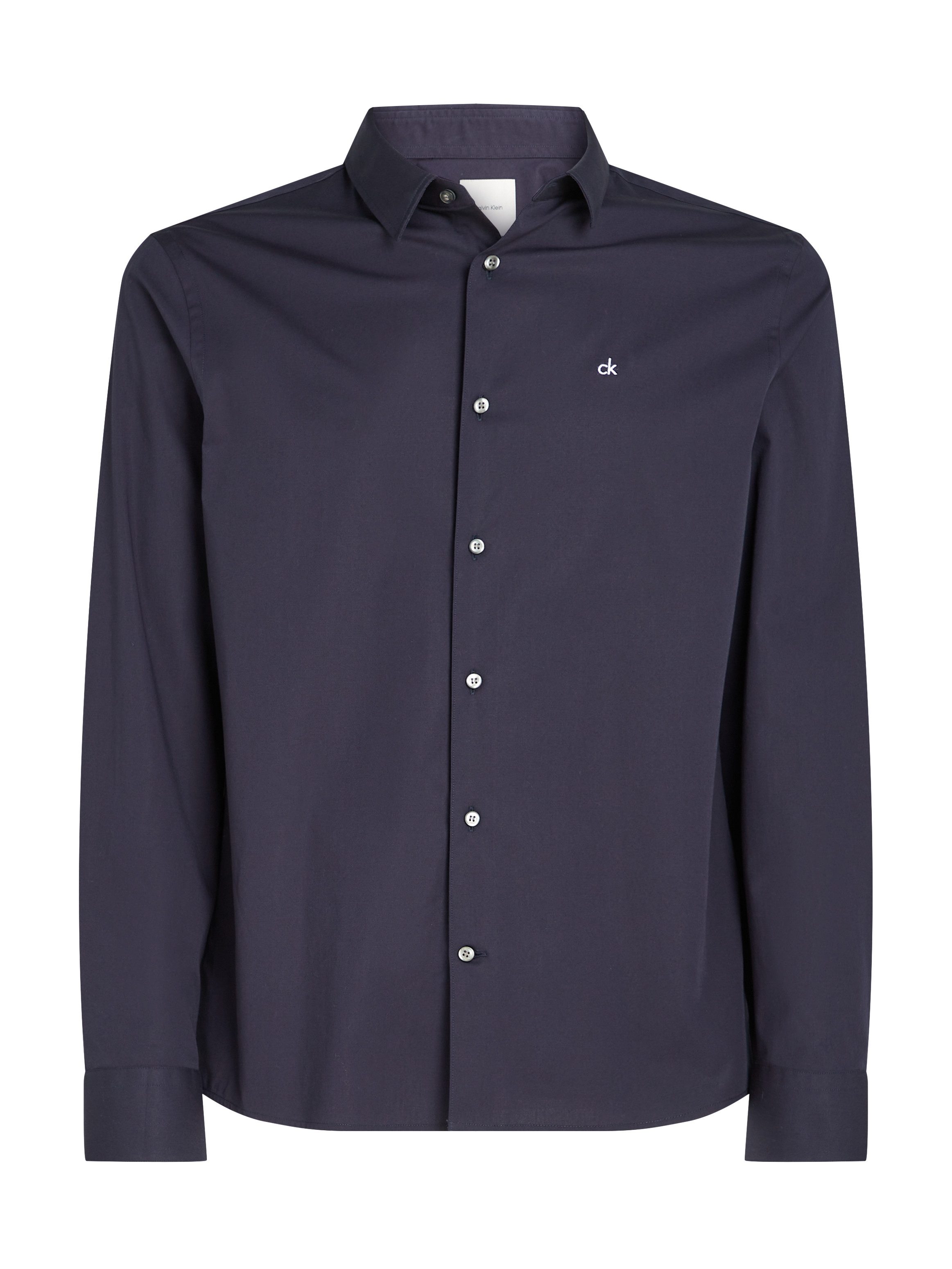 Calvin Klein Overhemd met lange mouwen SLIM FIT STRETCH POPLIN