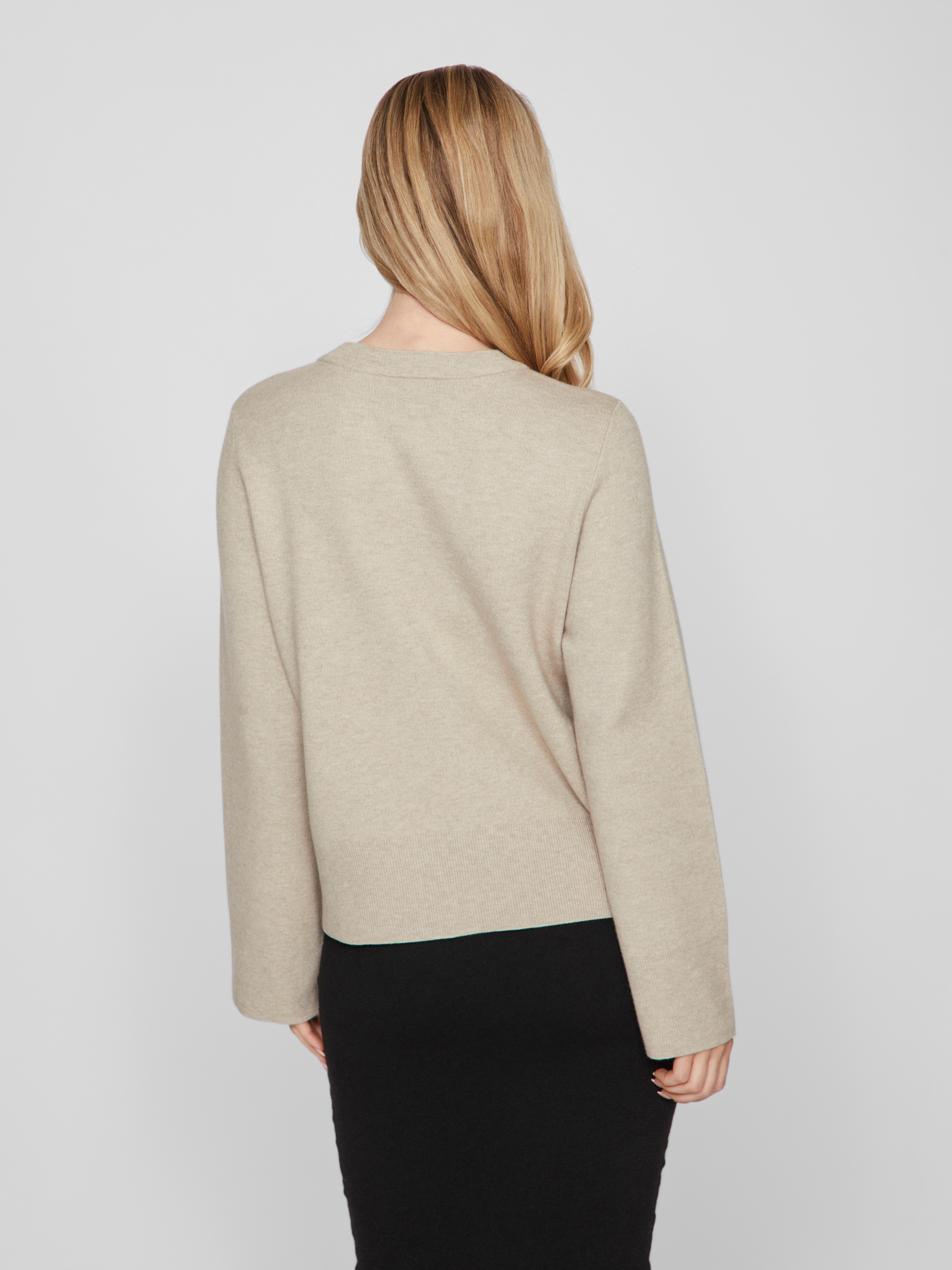 Vila Trui met ronde hals VICASSIE O-NECK L/S KNIT TOP - NOOS