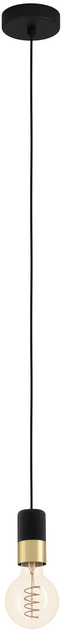 EGLO Hanglamp CALARI Hanglamp in zwart van staal - excl. E27 - 40W (1 stuk) hanglampen zwart