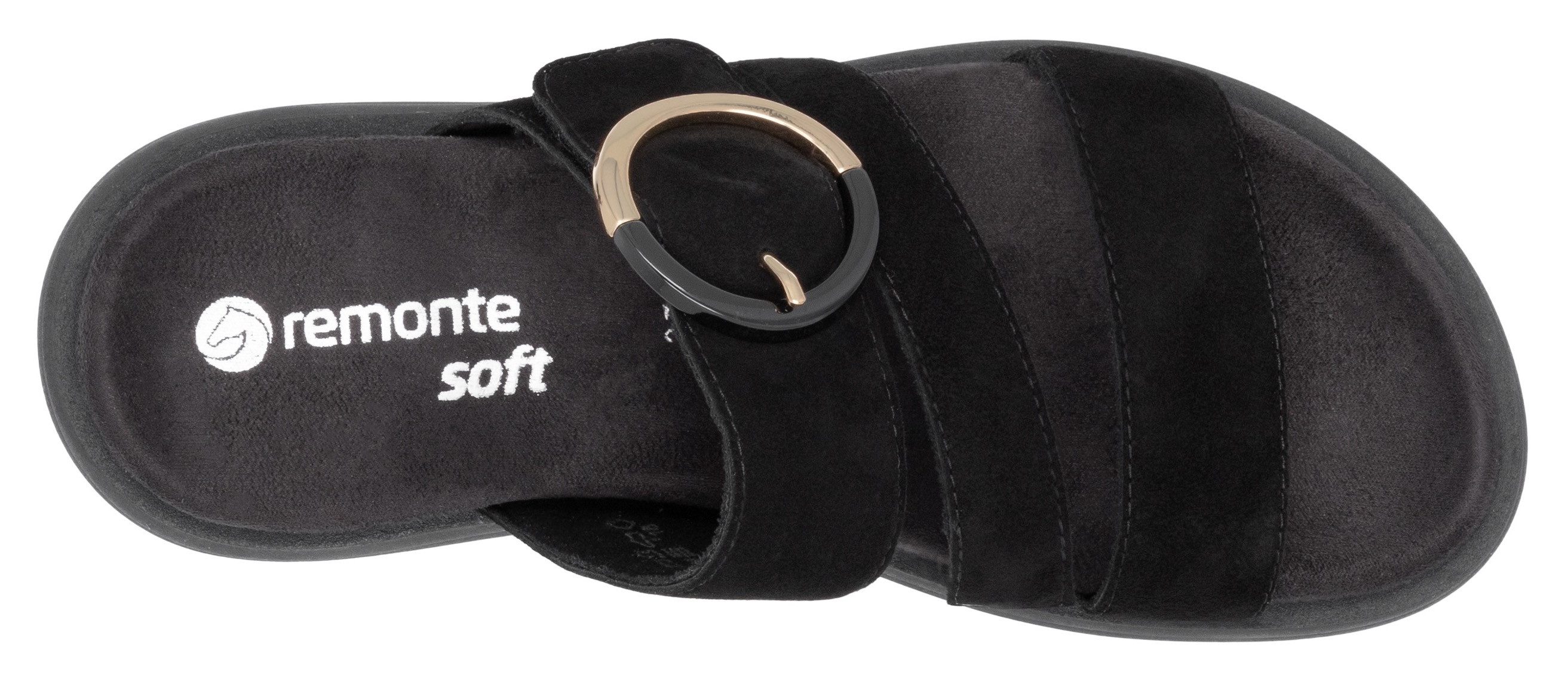 Remonte Slippers , zomer schoen, instapschoen, comfort schoen met grote decoratieve gesp