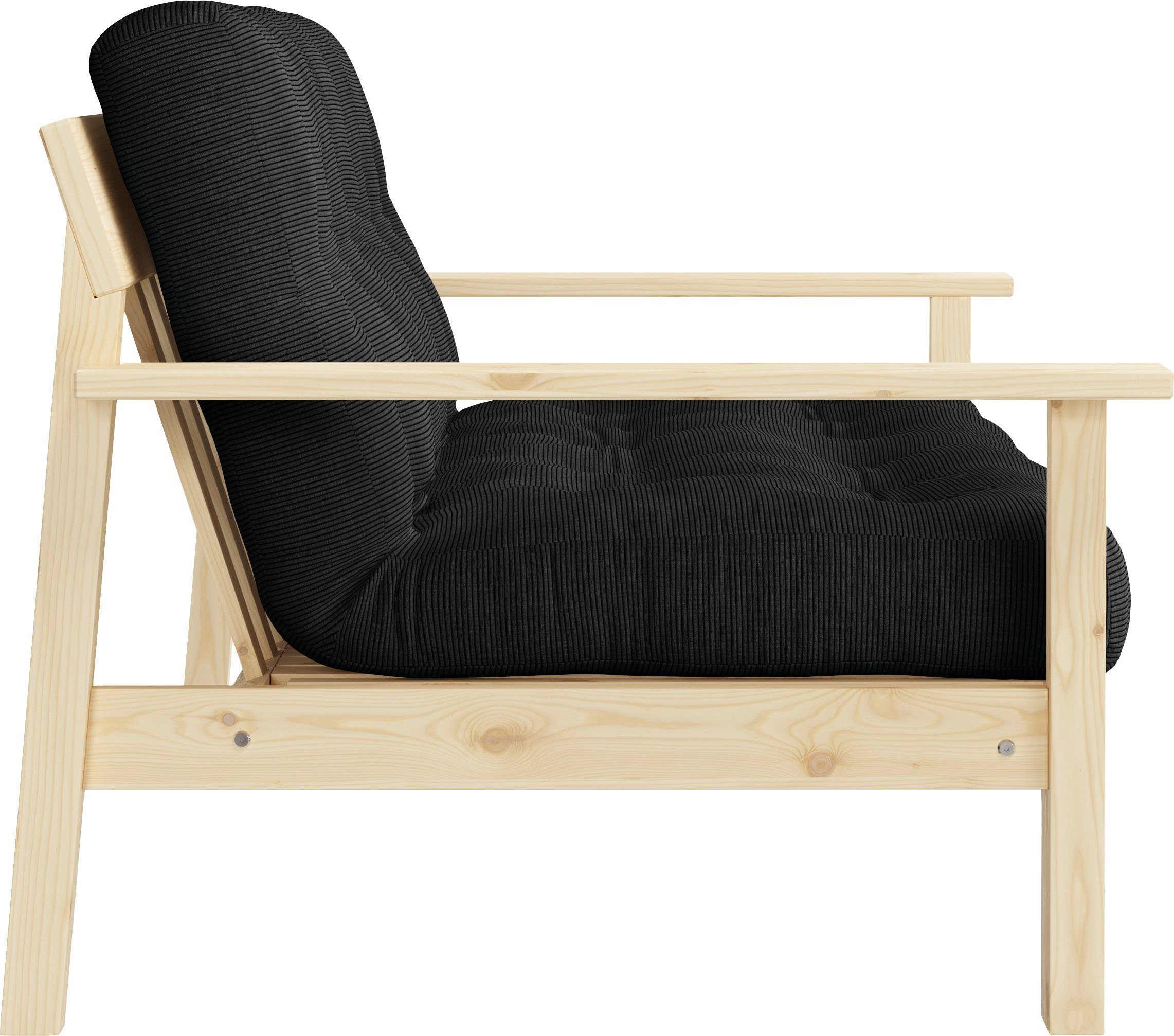 Karup Slaapbank Unwind Met houtstructuur, incl. futonmatras, ligoppervlak 130x190 cm