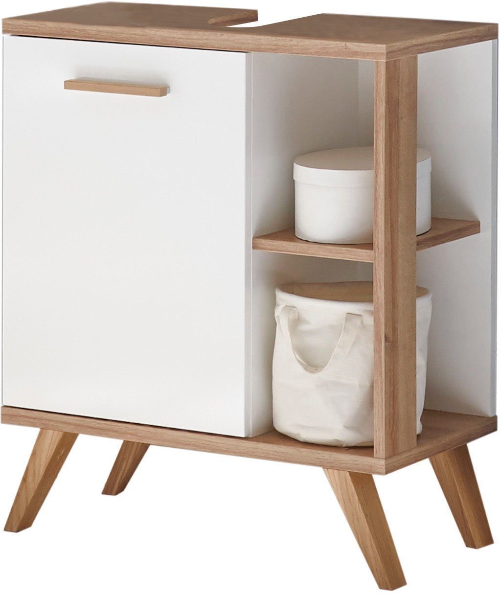 Saphir Badkamerserie Quickset 2-delig, wastafelonderkast met led-spiegelkast Wasplaats incl. deurdemper, 3 deuren, 2 legplanken, zijplanken (2-delig)