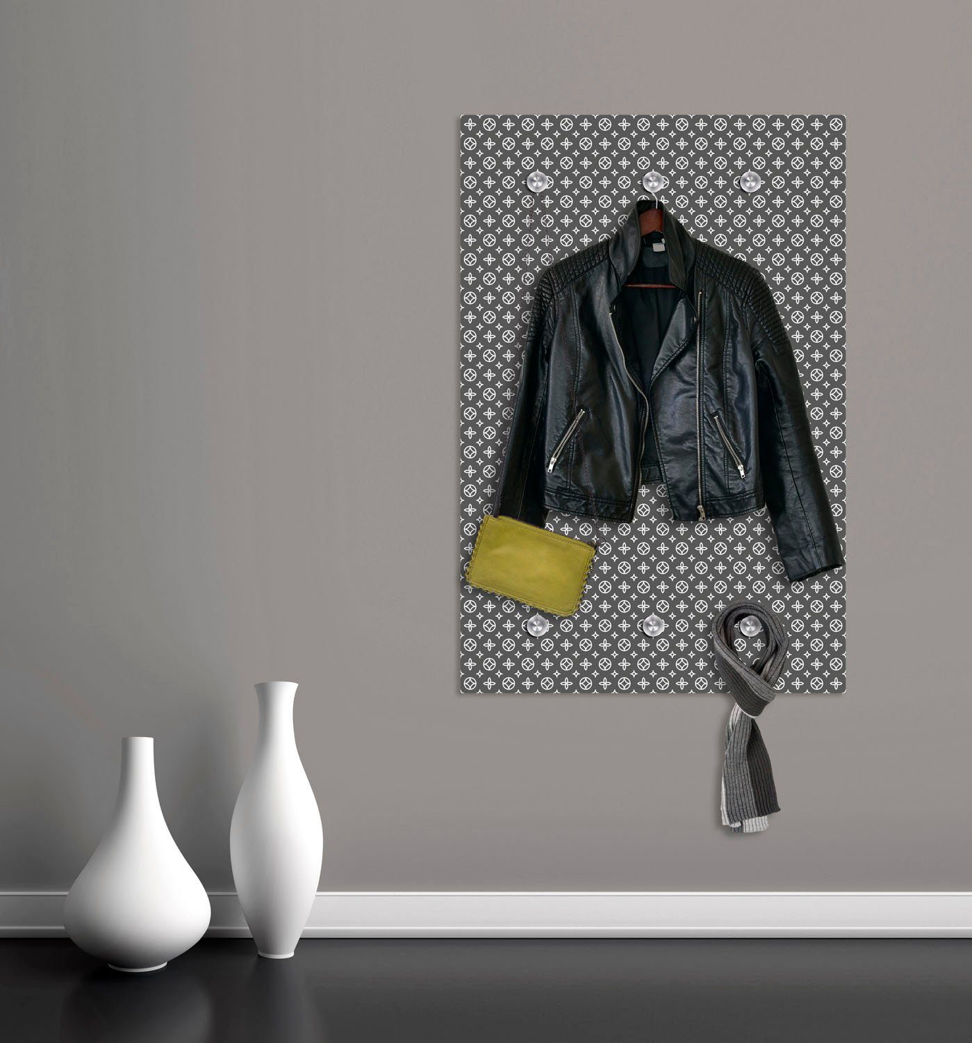 queence Kapstok Motief met 6 haken, 80 x 120 cm