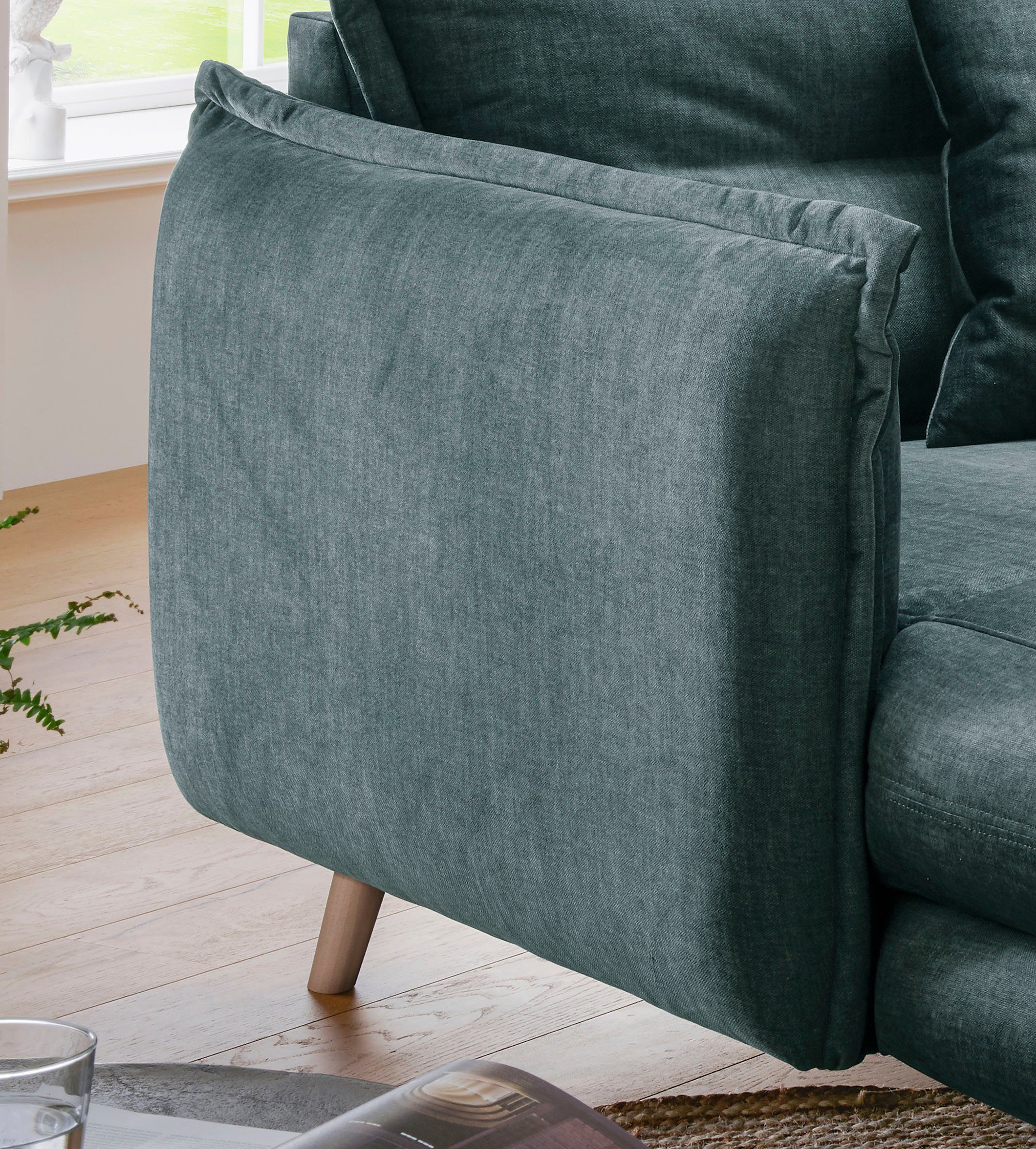 INOSIGN Loveseat LAZIO moderne fauteuil met een comfortabele bekleding, 2 stuks decoratieve sierkussens