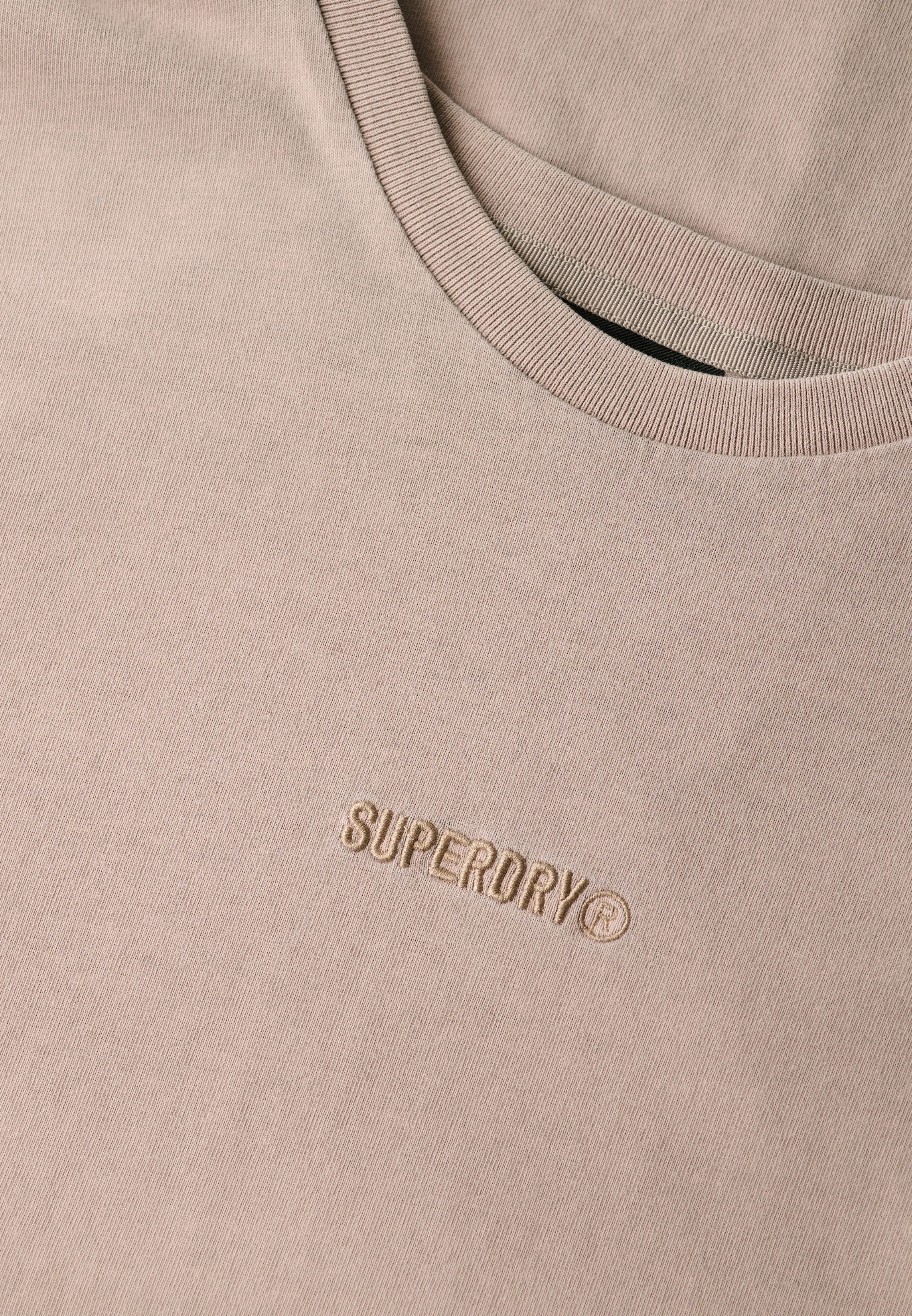 Superdry Shirt met ronde hals MICRO LOGO T SHIRT