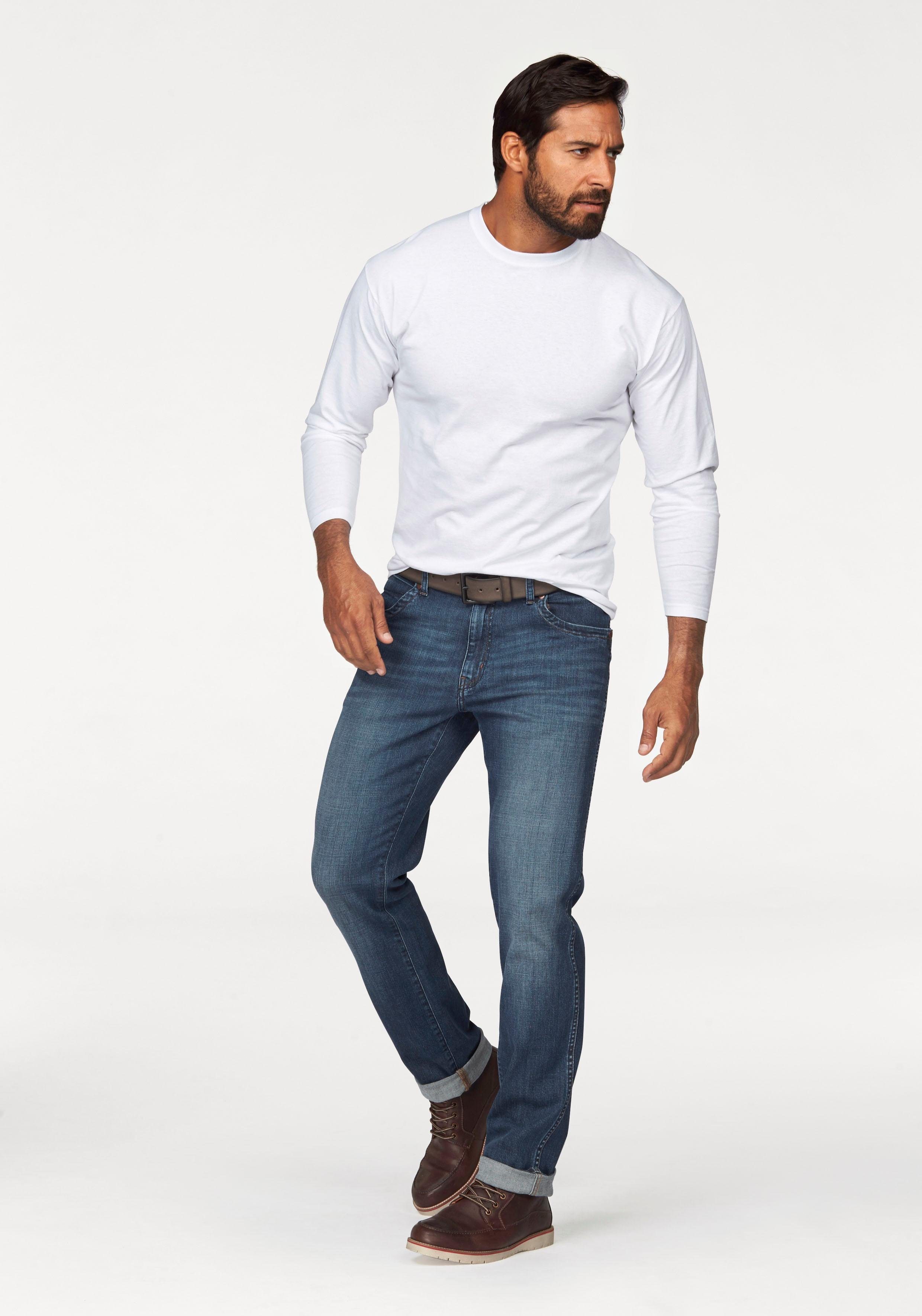 Fruit of the Loom Shirt met lange mouwen van puur katoen (set, 2-delig)