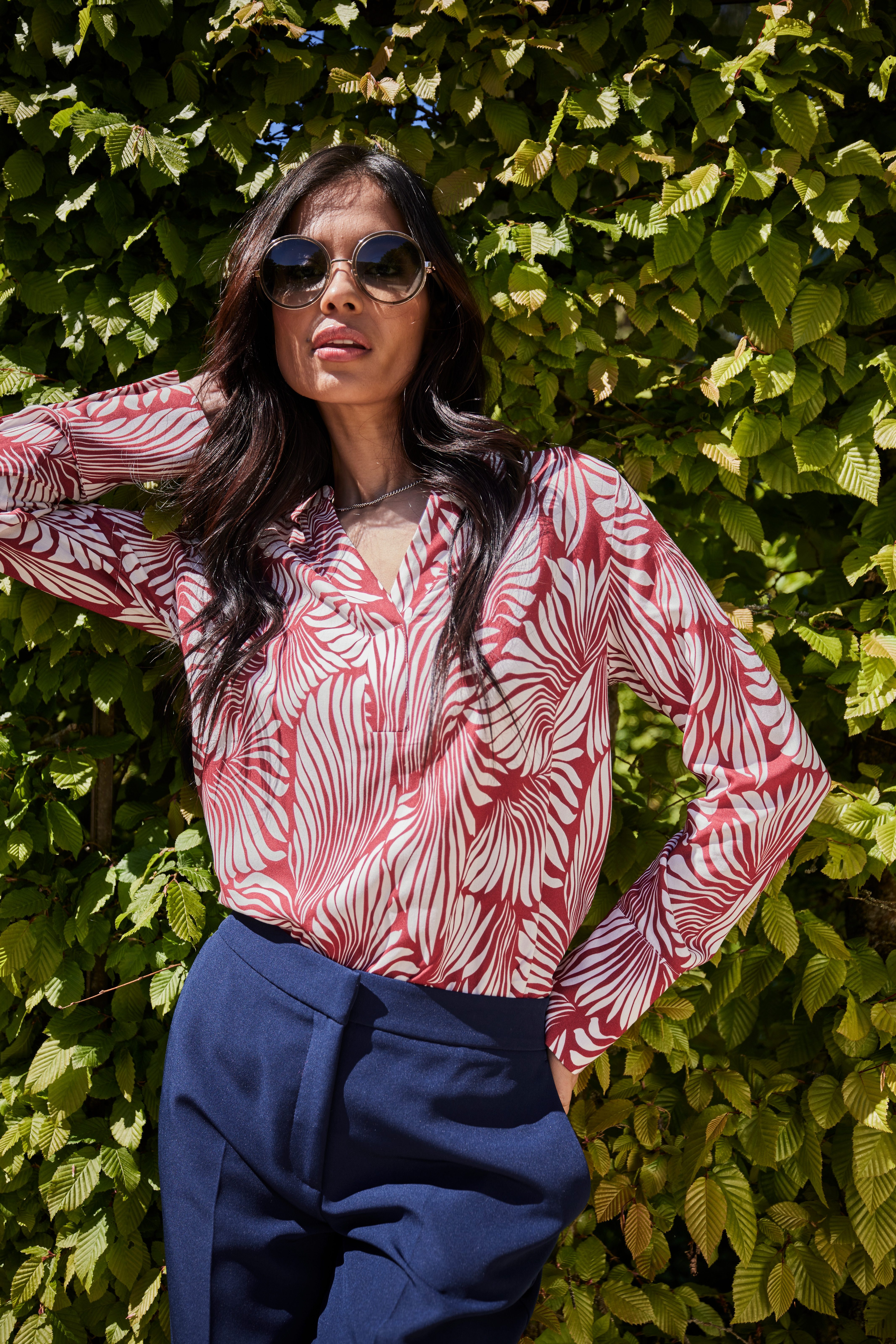 Aniston SELECTED Pantalon met persplooien