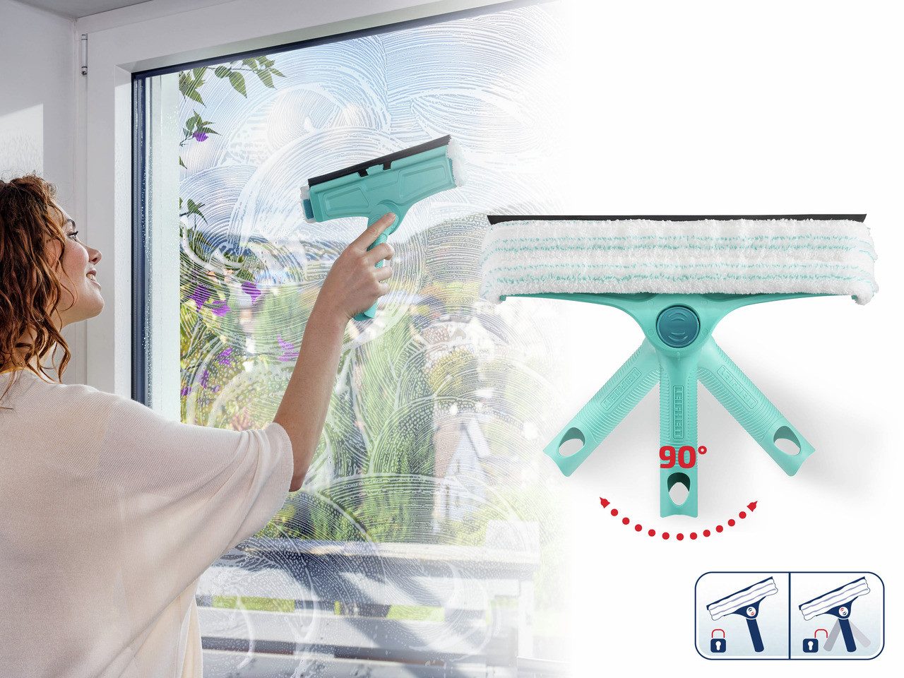 Leifheit Ramenwisser Raam- & framewisser 4in1