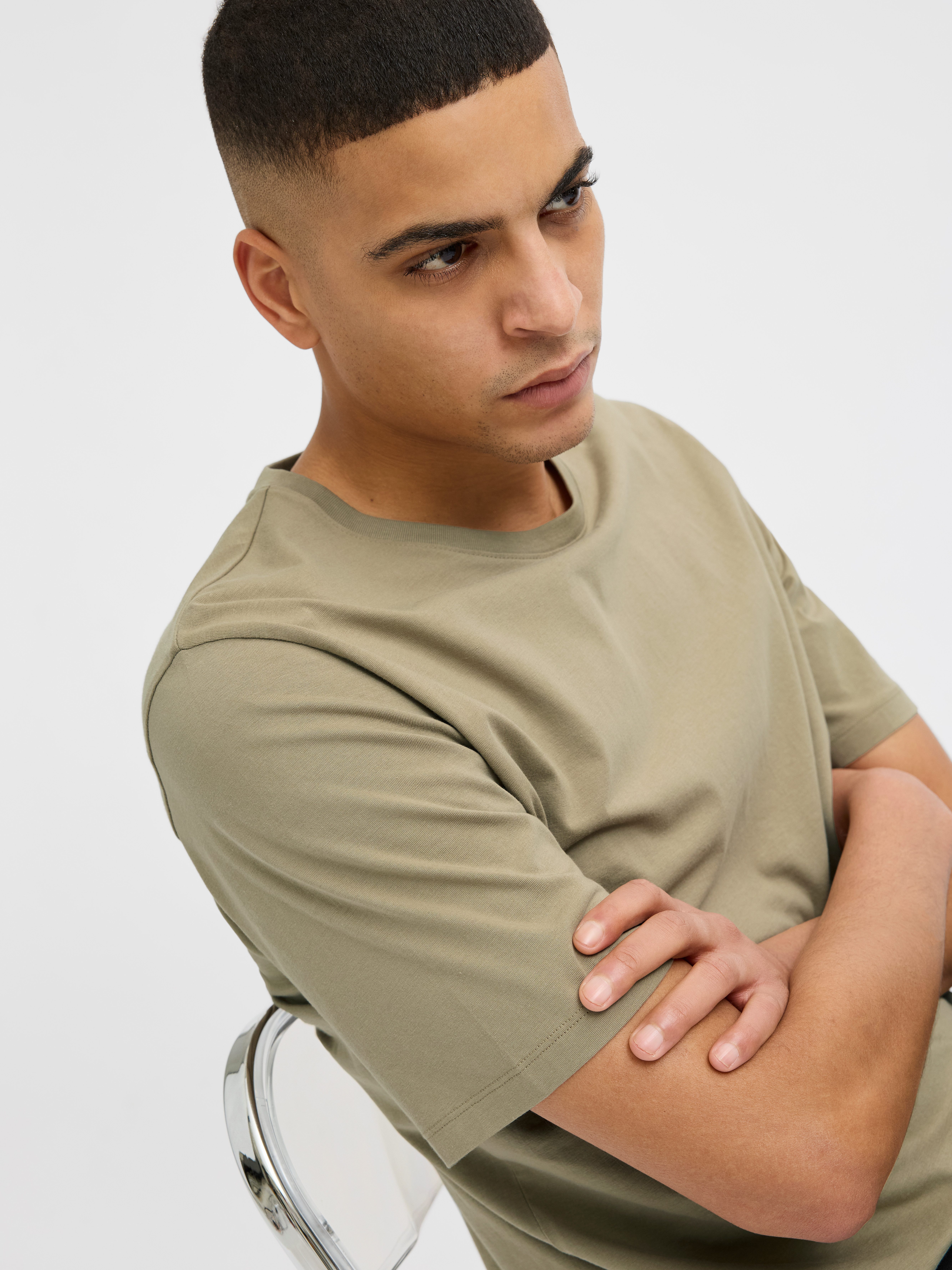 Jack & Jones Shirt met ronde hals JJEORGANIC BASIC TEE SS O-NECK NOOS