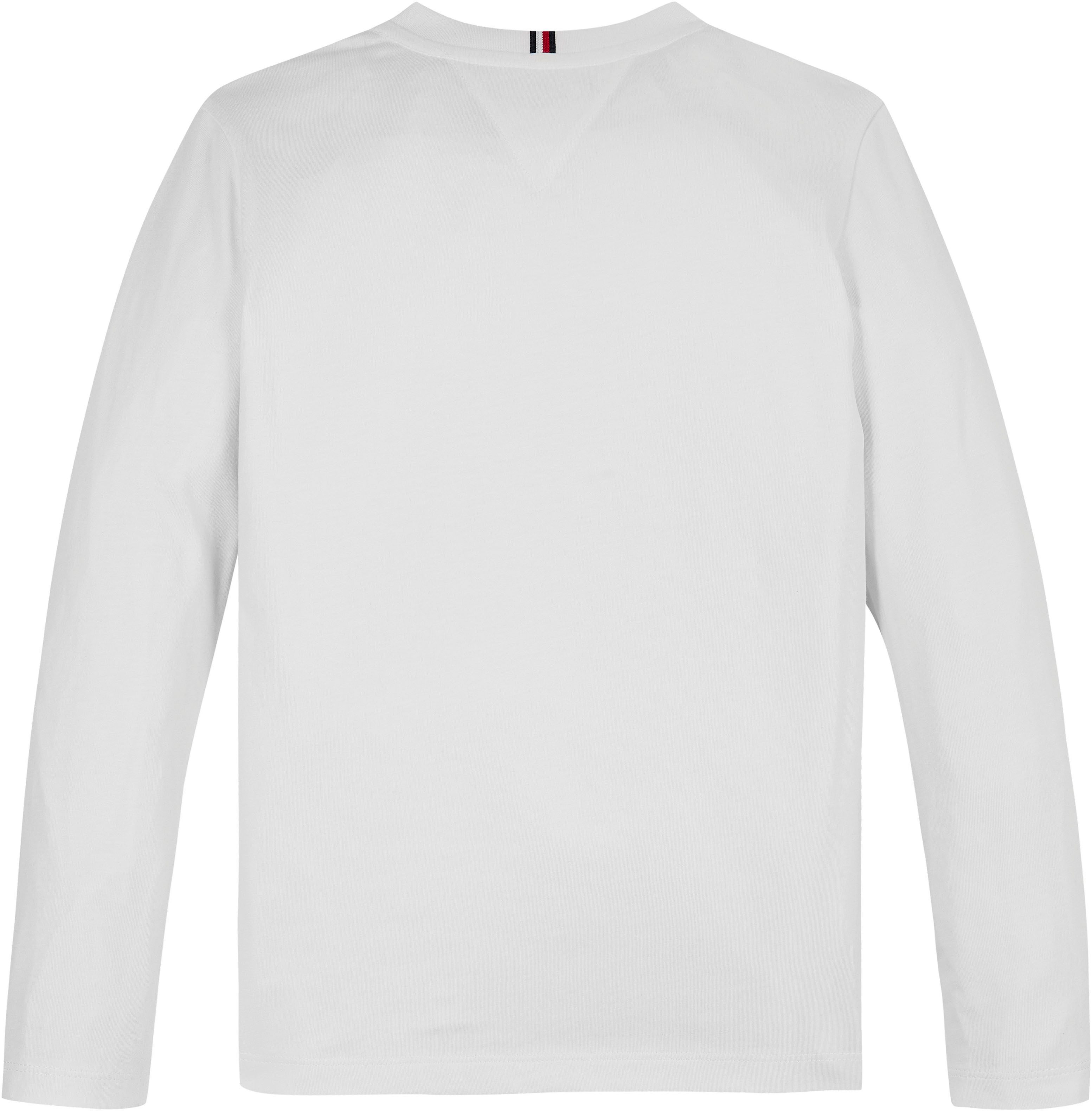 Tommy Hilfiger Shirt met lange mouwen MONOTYPE FLOCK REGULAR TEE LS Kinderen tot 16 jaar met logo-opdruk