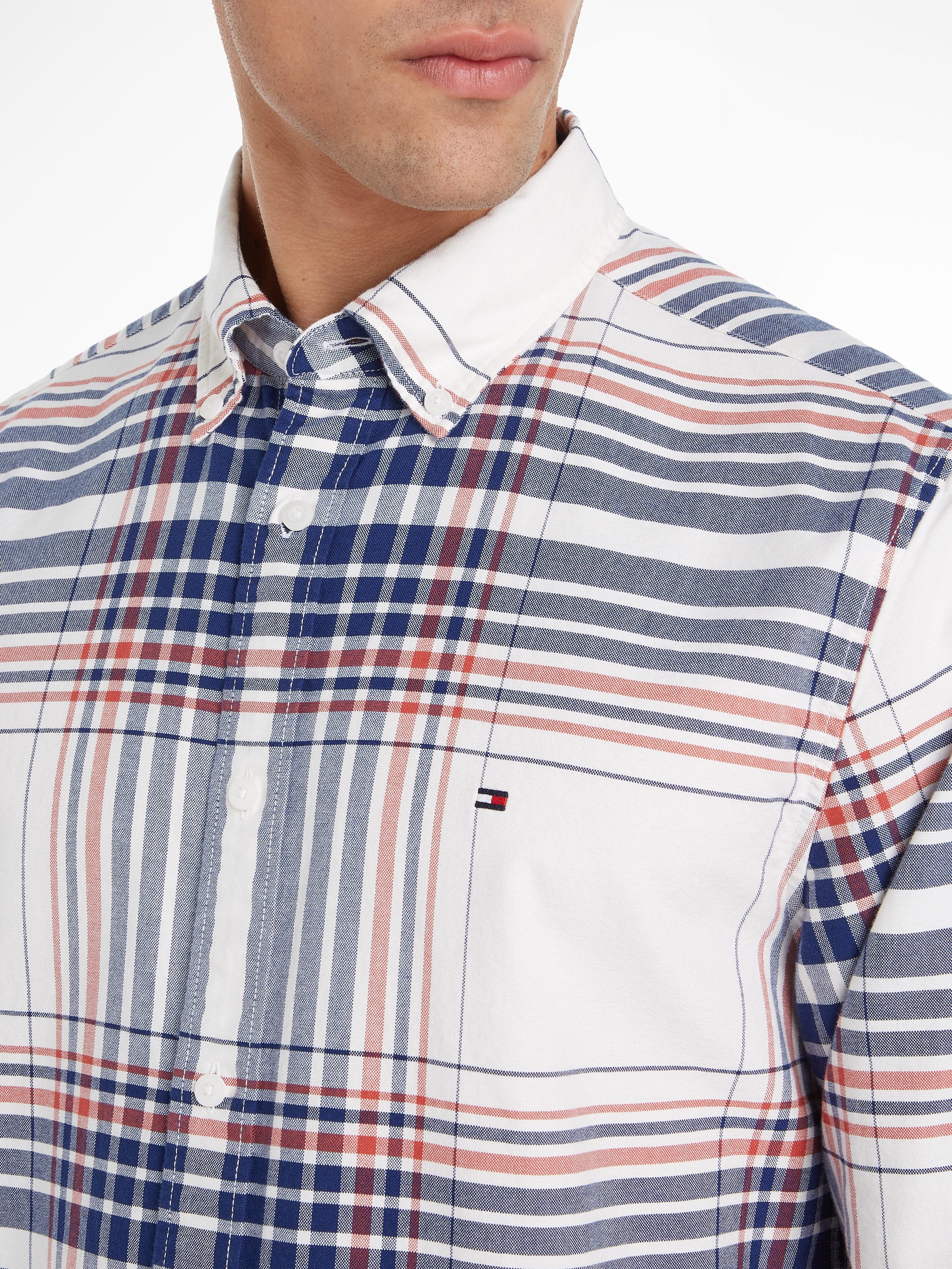 Tommy Hilfiger Overhemd met lange mouwen XL OXFORD CHECK RF SHIRT
