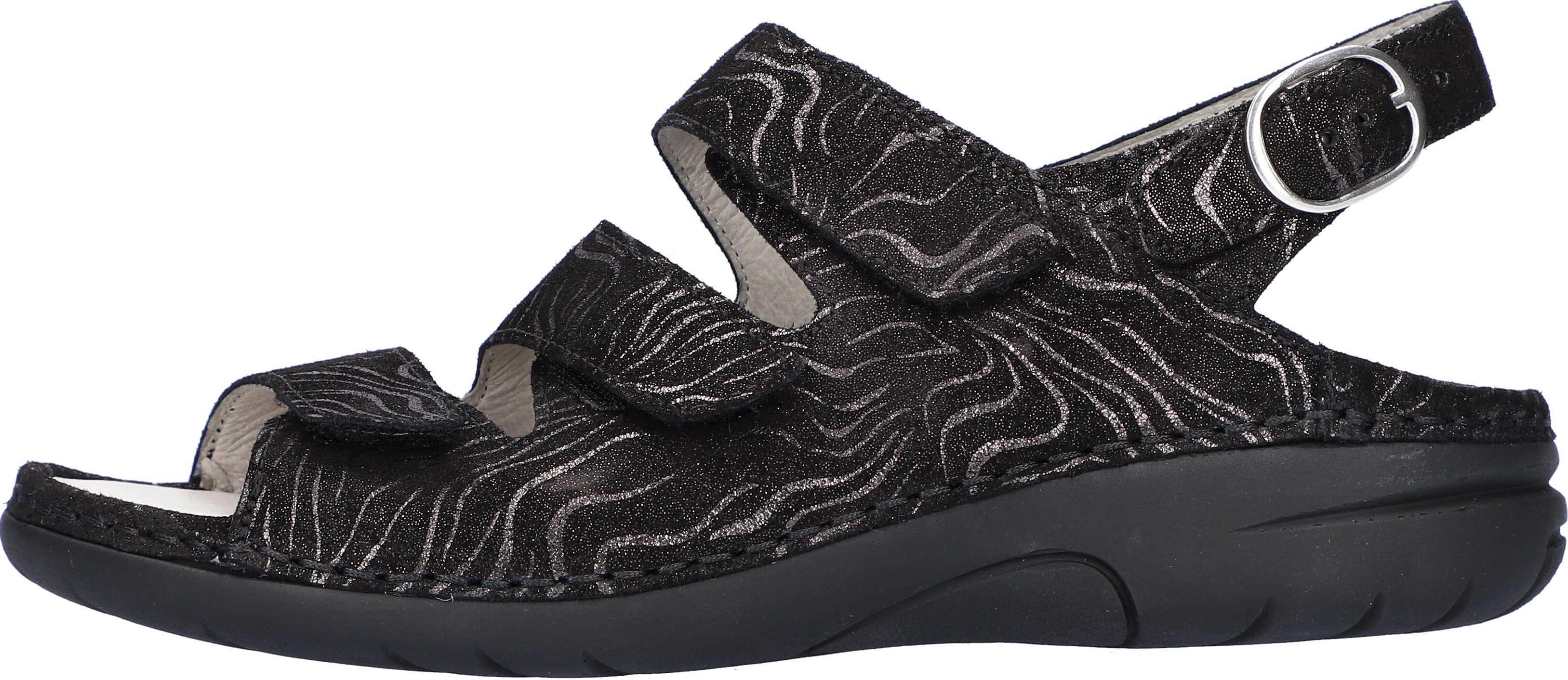 Waldläufer Sandalen GUNNA , zomerschoen, sandaal, sleehak, in metallic-look, g-breedte