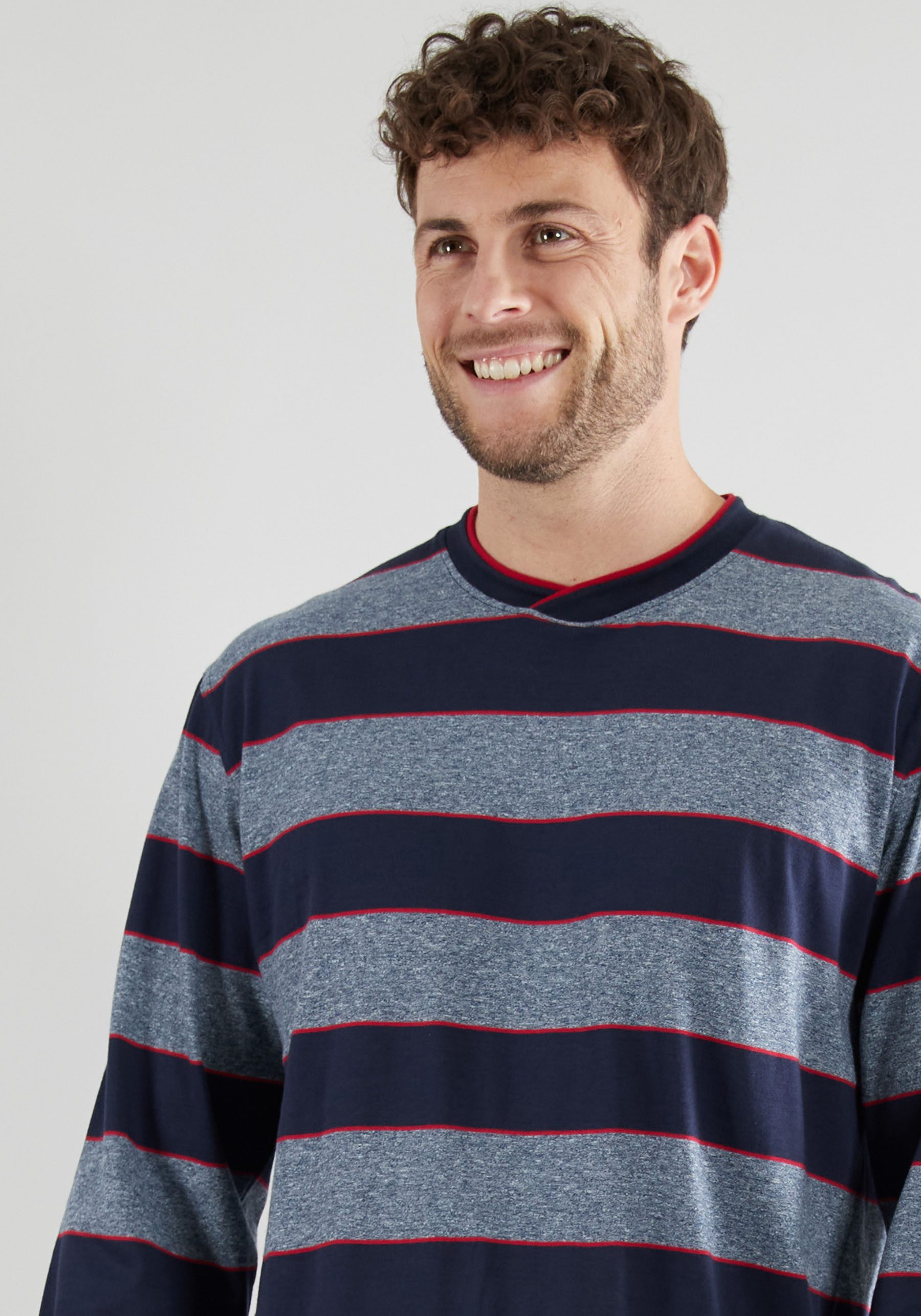 GÖTZBURG Pyjama Red Label met breed streepdesign (2-delig)